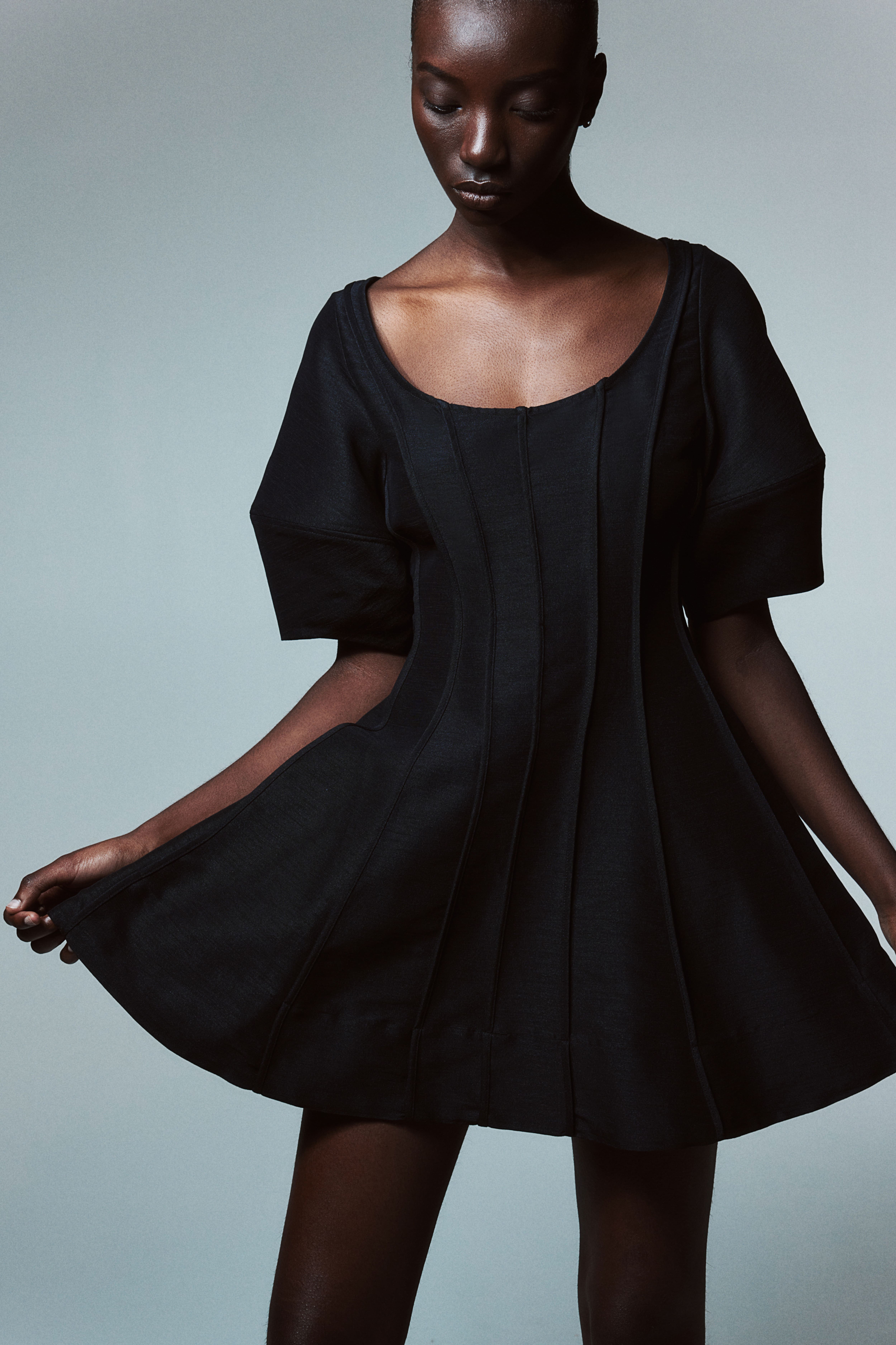 Robe h&m noir sale