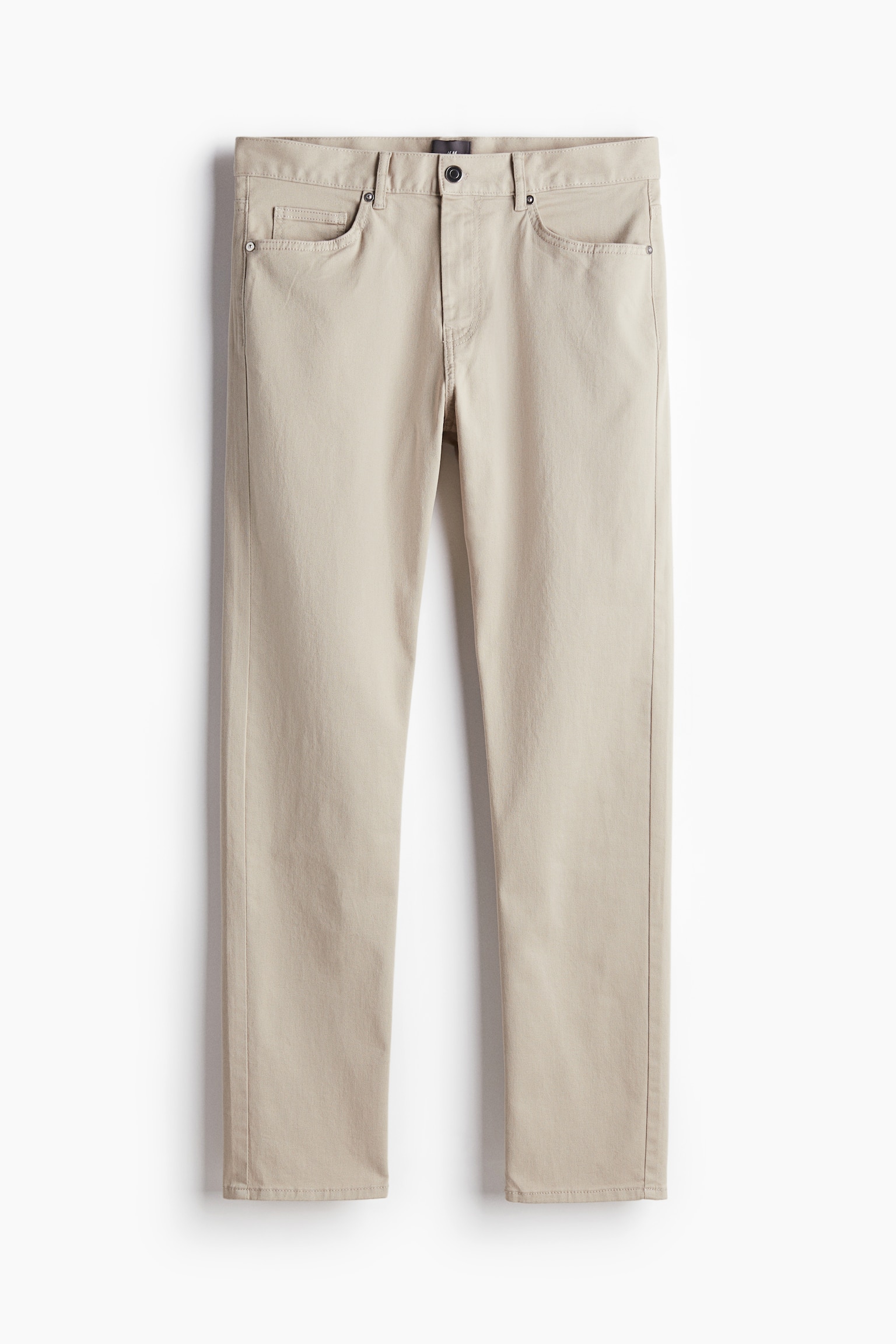 Slim Fit Cotton twill trousers - Light beige/Dark grey/Grey/Black/Khaki green/Navy blue/Light grey - 2