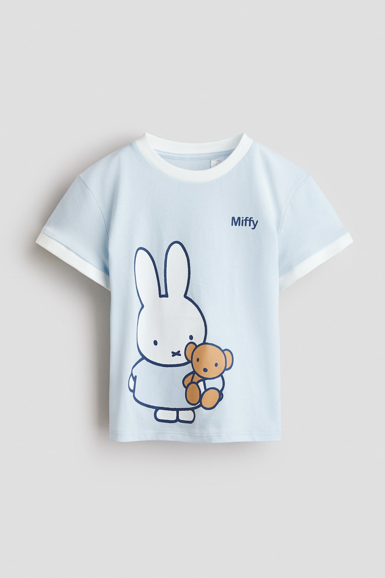 プリントデザイン コットンTシャツ - ライトブルー／ミッフィー - Kids 