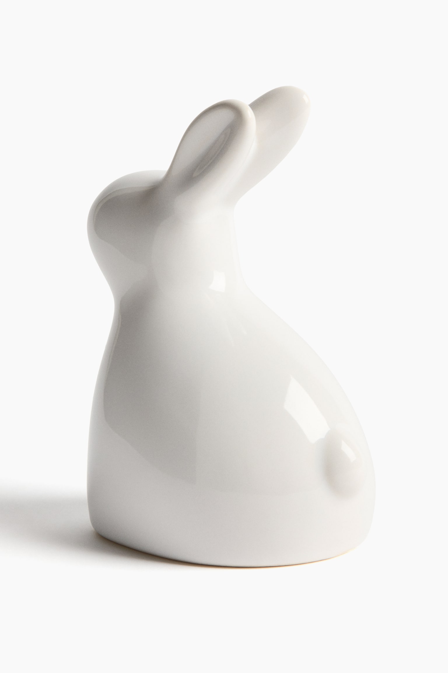 Stoneware Easter bunny - White/Light yellow - 3