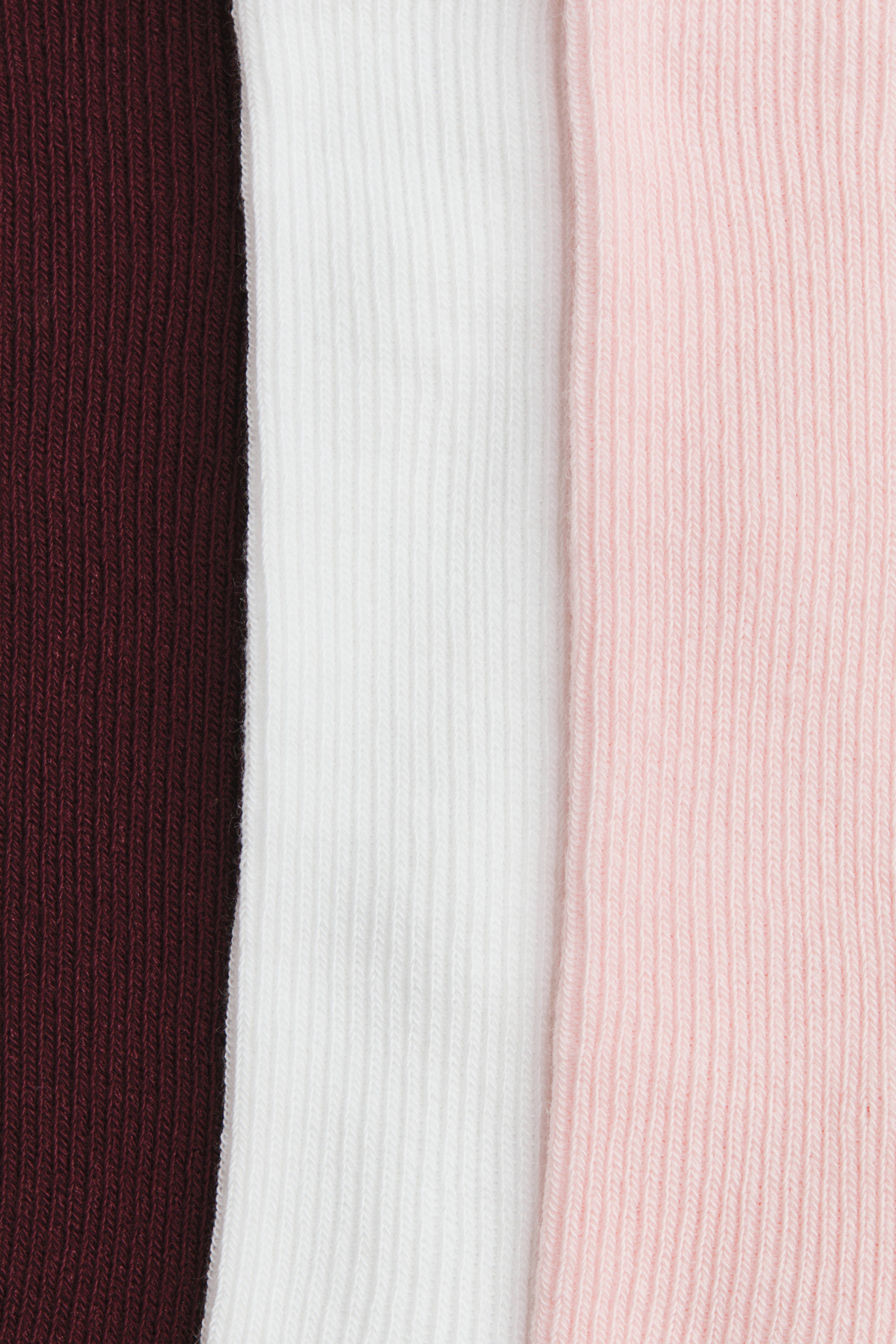 Lot de 3 paires chaussettes côtelées