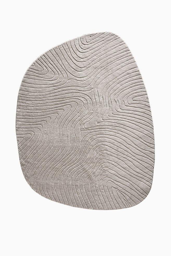 Waschbarer Teppich Pam - Grau/Beige/Cream - 1