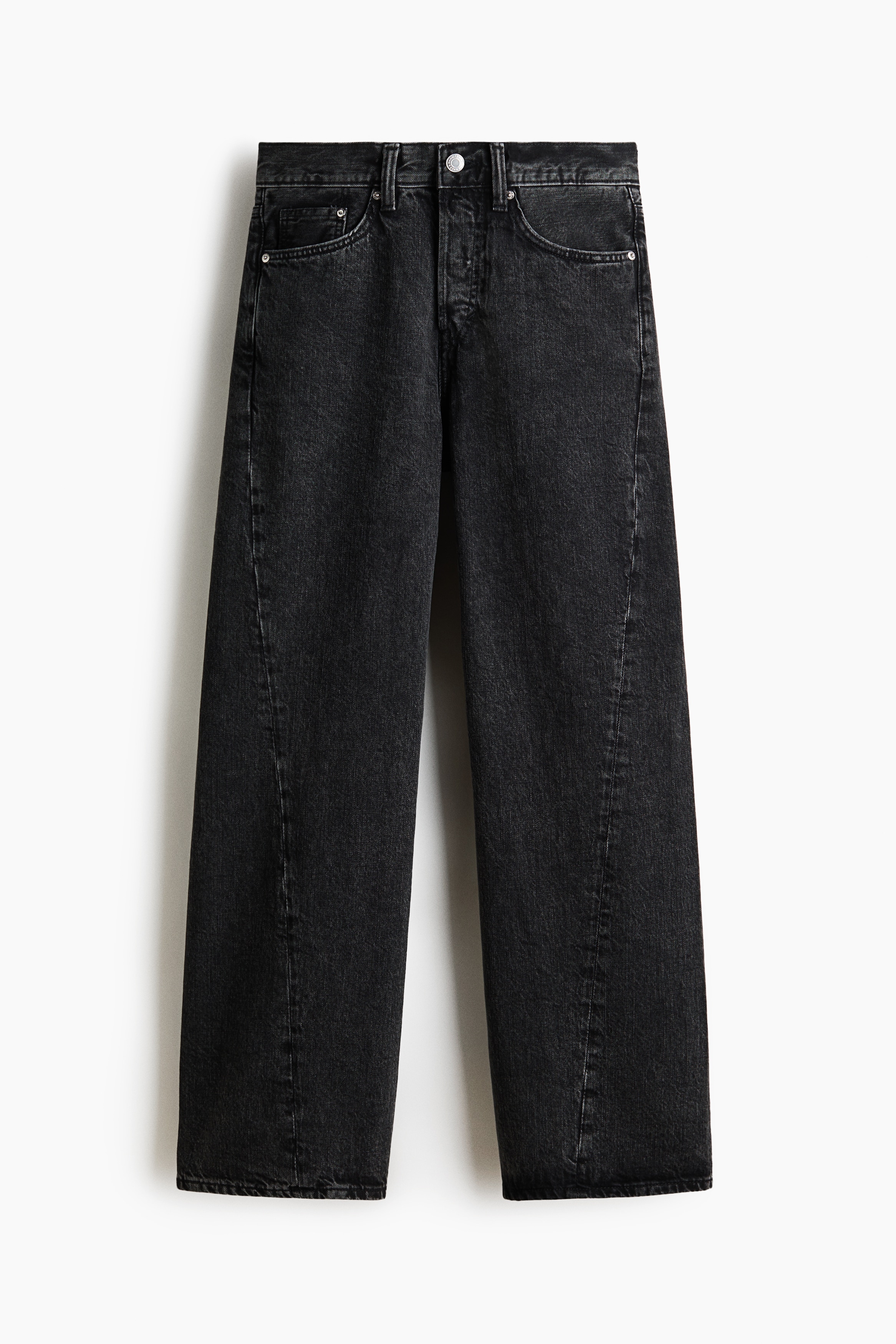 Джинсы с подворотами Loose Straight