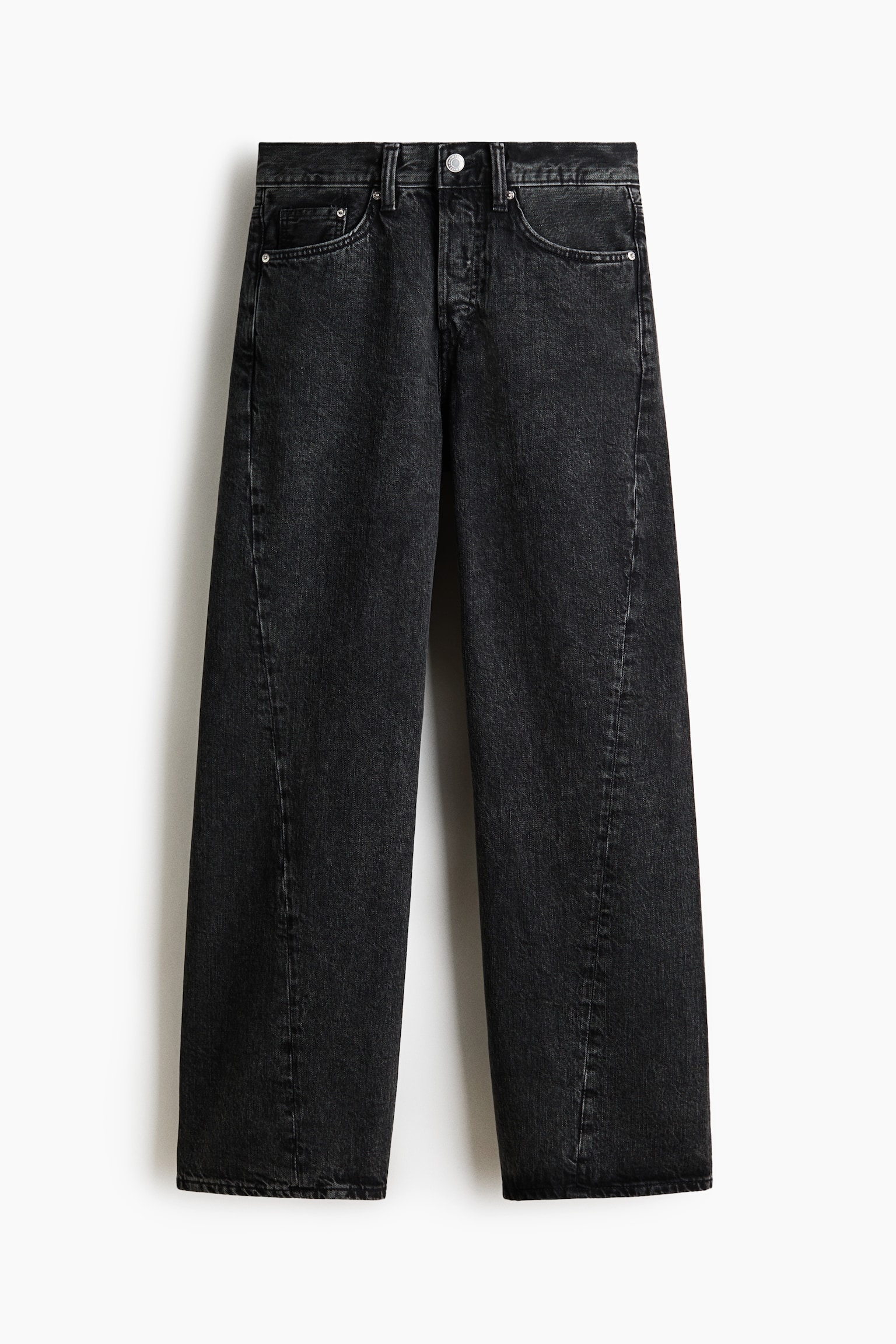 Loose Straight twisted leg jeans - Denim black/Pale denim blue/Denim grey