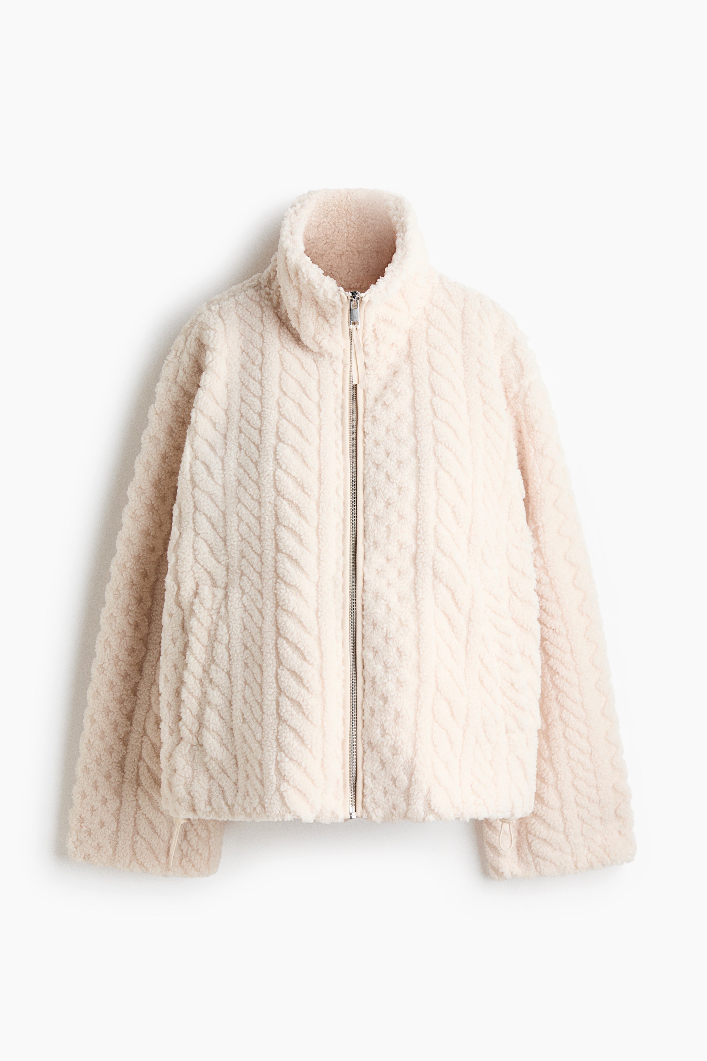 MAMA Before & After Babywearing teddy jacket - Cream