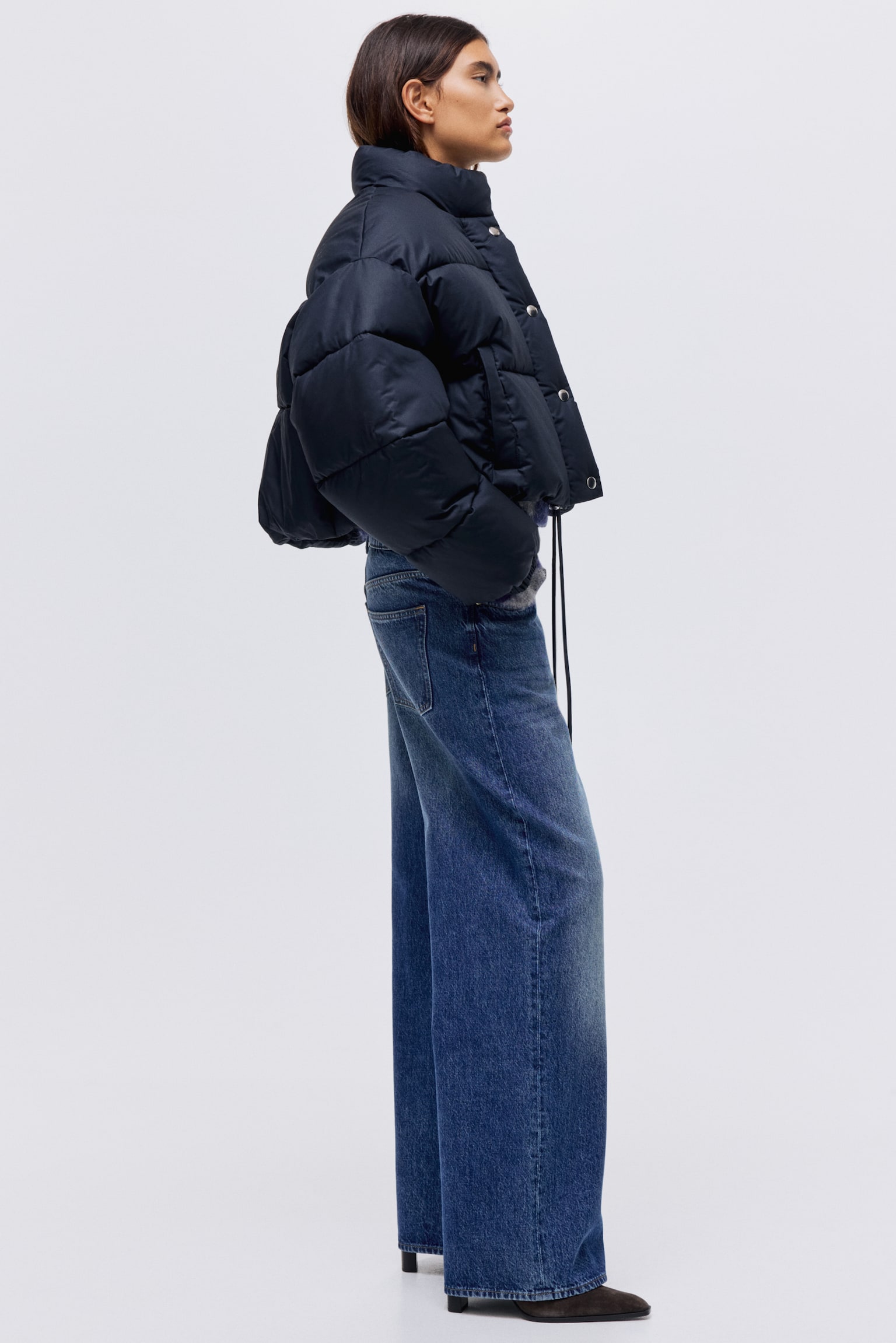 Βαμβακερό φουσκωτό μπουφάν - Ναυτικό μπλε - 6