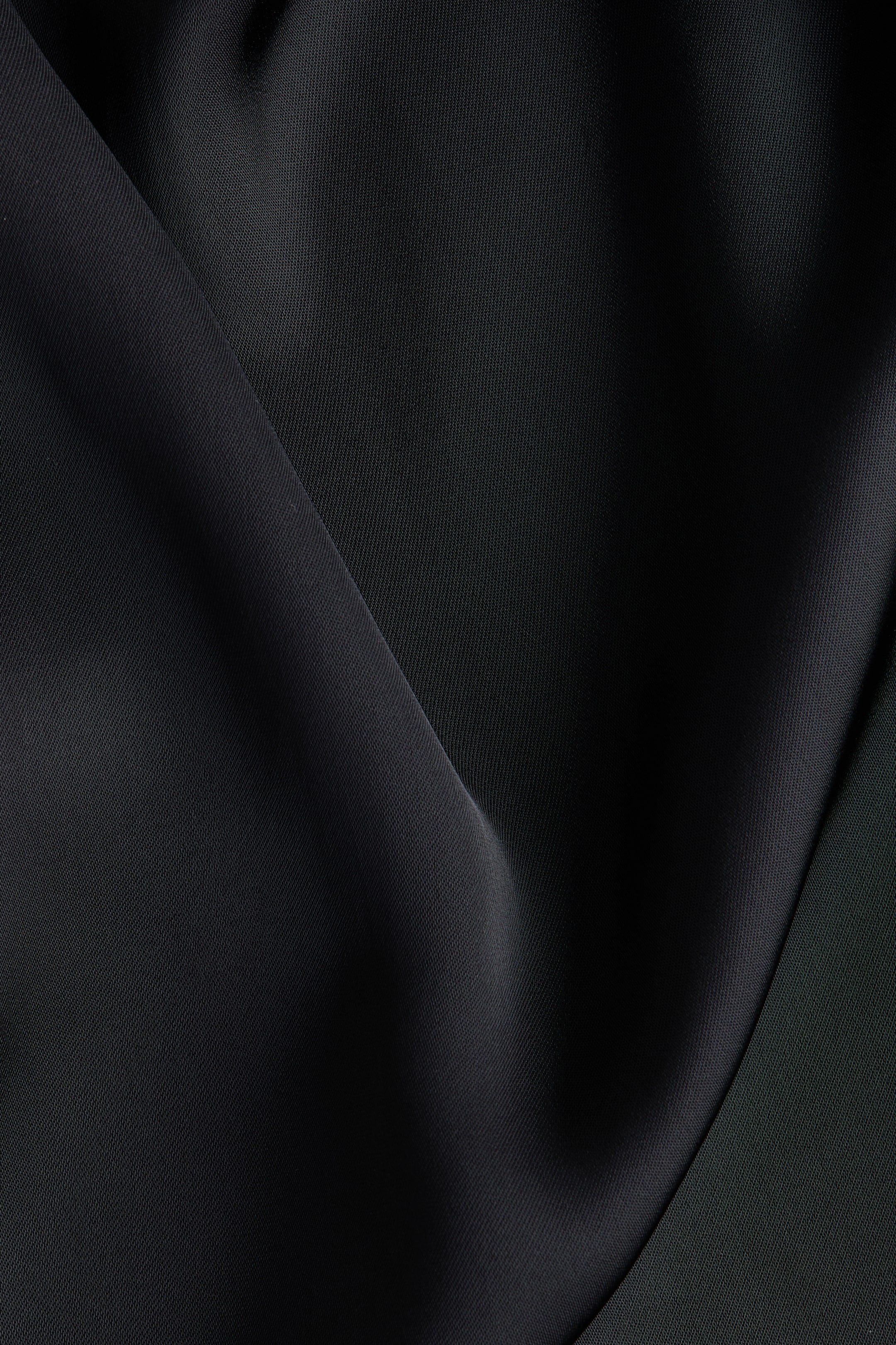 Cowl-Neck Satin Blouse