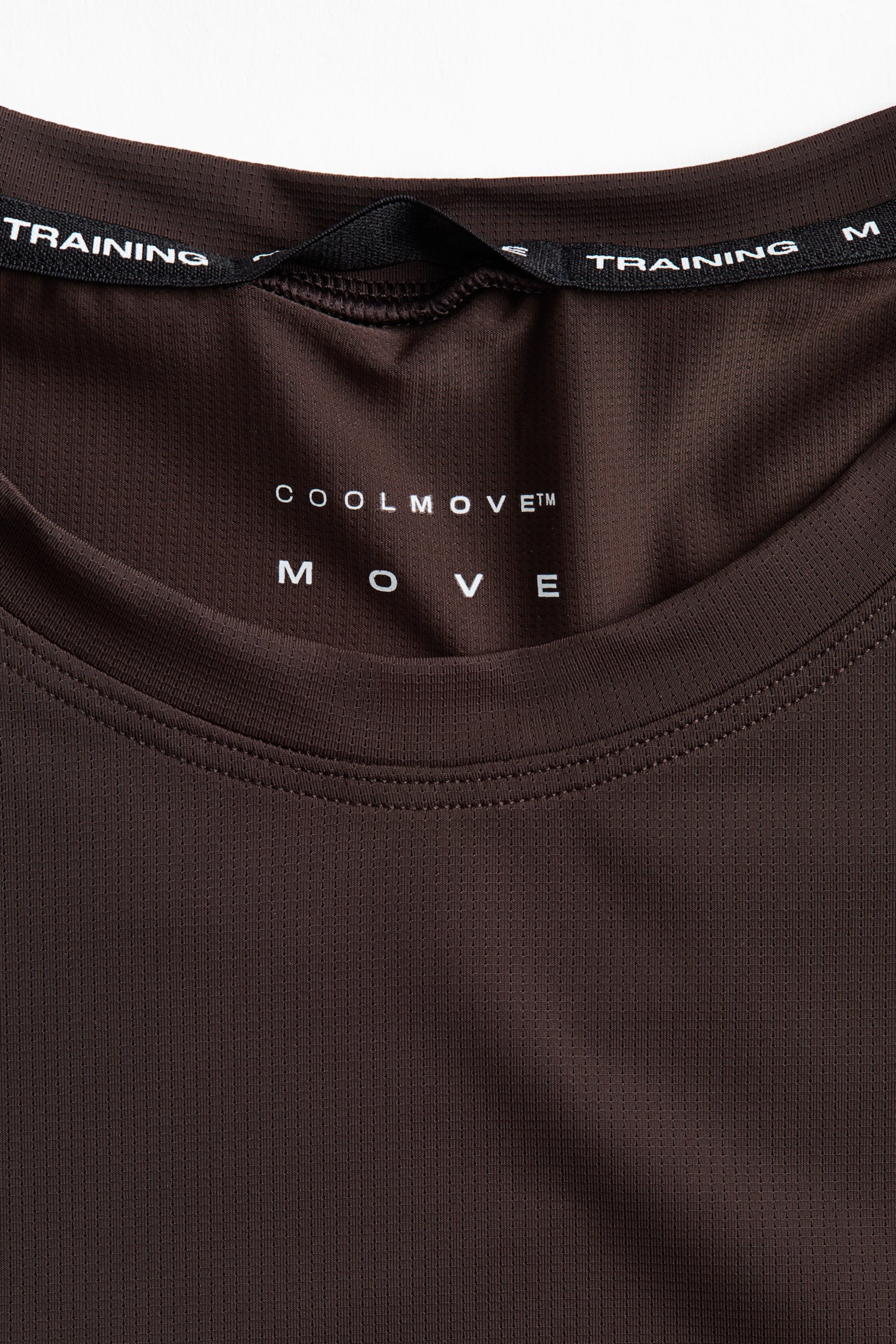 Мужской топ H&M Move Muscle Fit Sports Tank Top with CoolMove™, цвет: Тёмный кофейный — фото 6