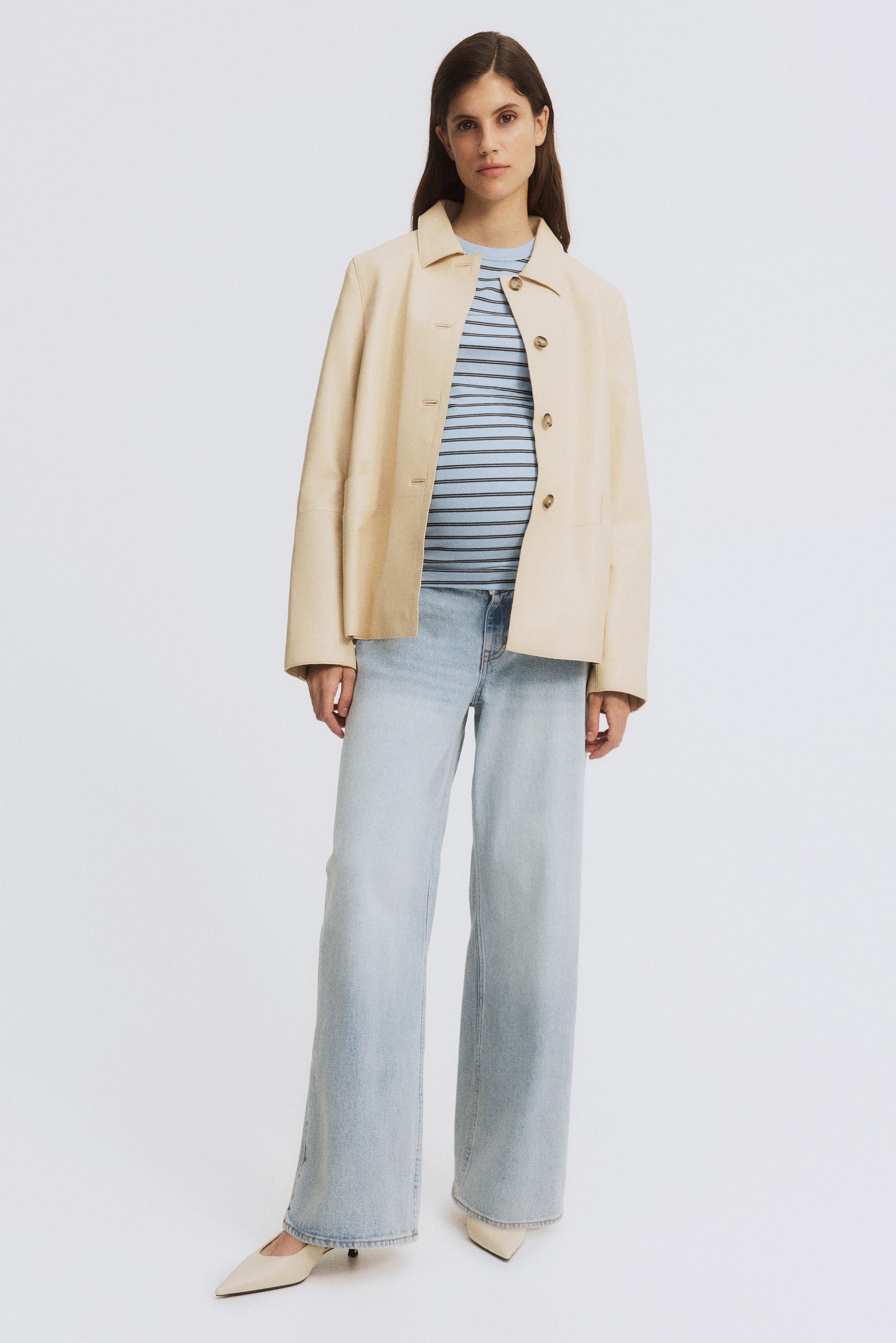 MAMA Rebrasta majica - Svetloplava/pruge/Bela/pruge/Krem/crvena/pruge/Krem/crne pruge/Bela/crvena/pruge