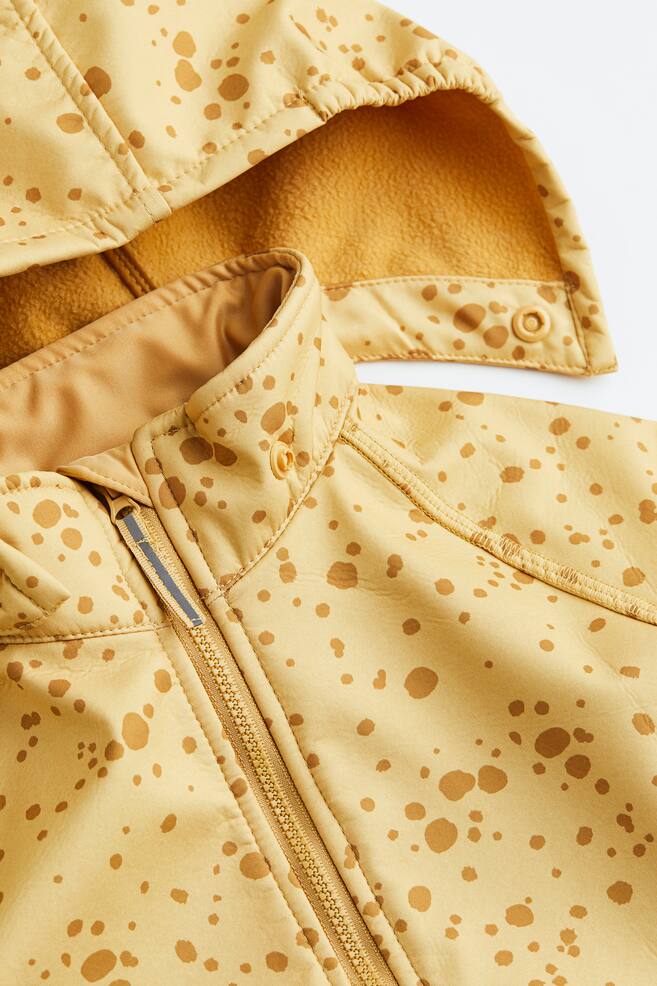 Water-resistant softshell jacket - Yellow/Spotted/Light purple/Block-coloured/Light blue/Block-coloured - 4