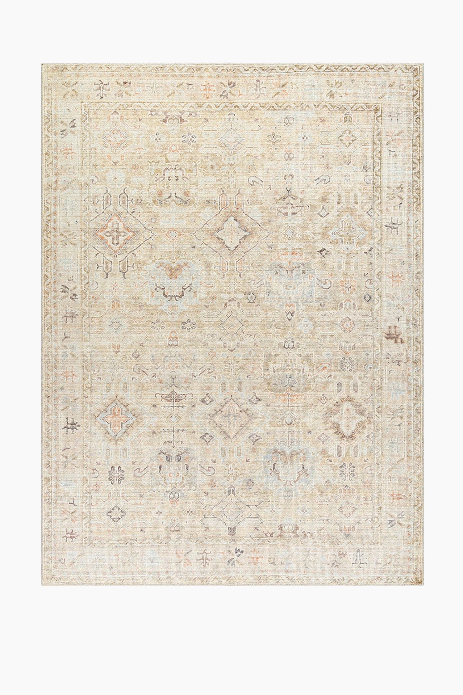 Marlene Vintage Traditional Designer Rug - Brown