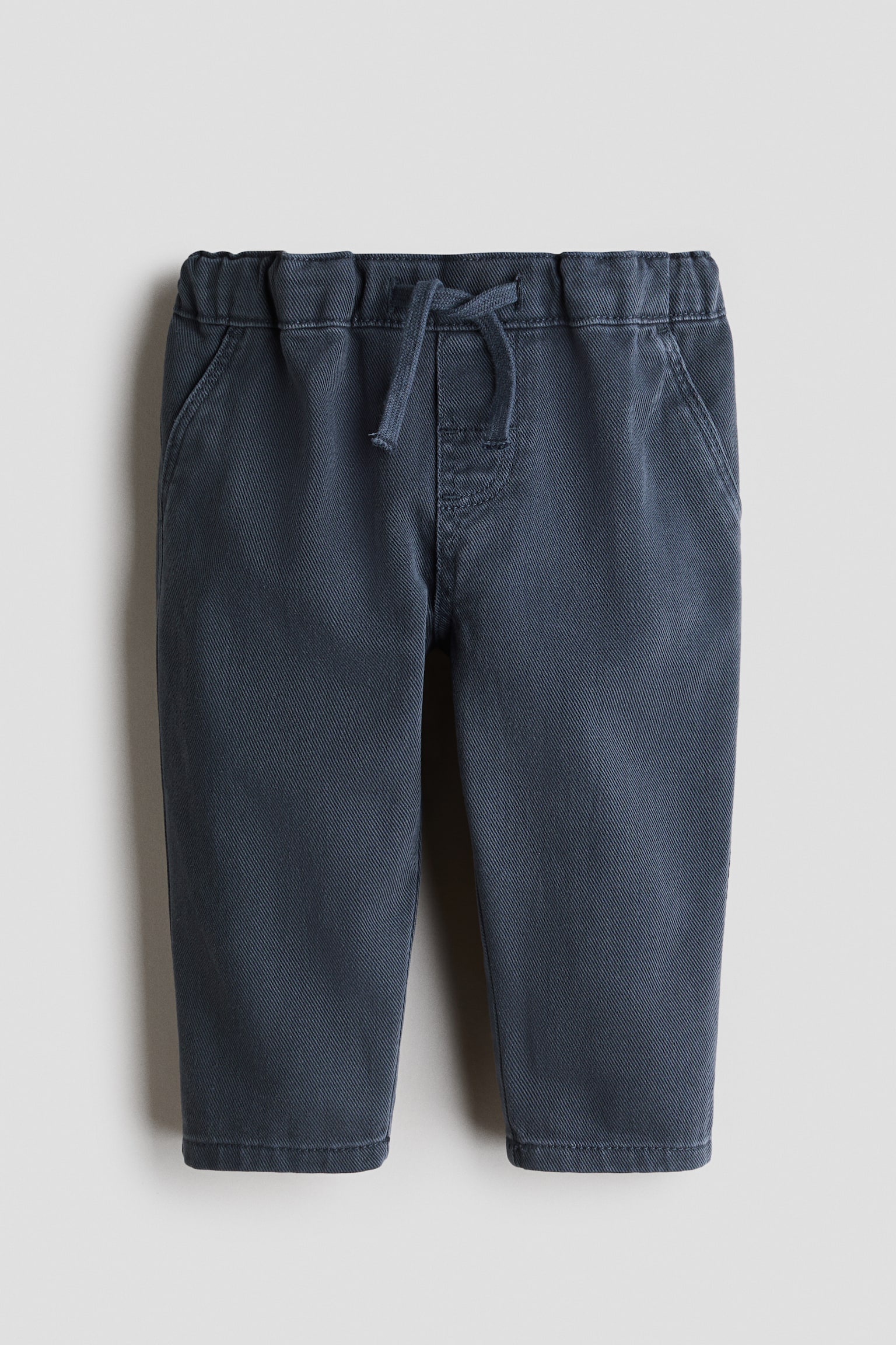 Cotton Twill Pants - Dusty blue/Light khaki green/Brown/Light denim blue/striped - 1