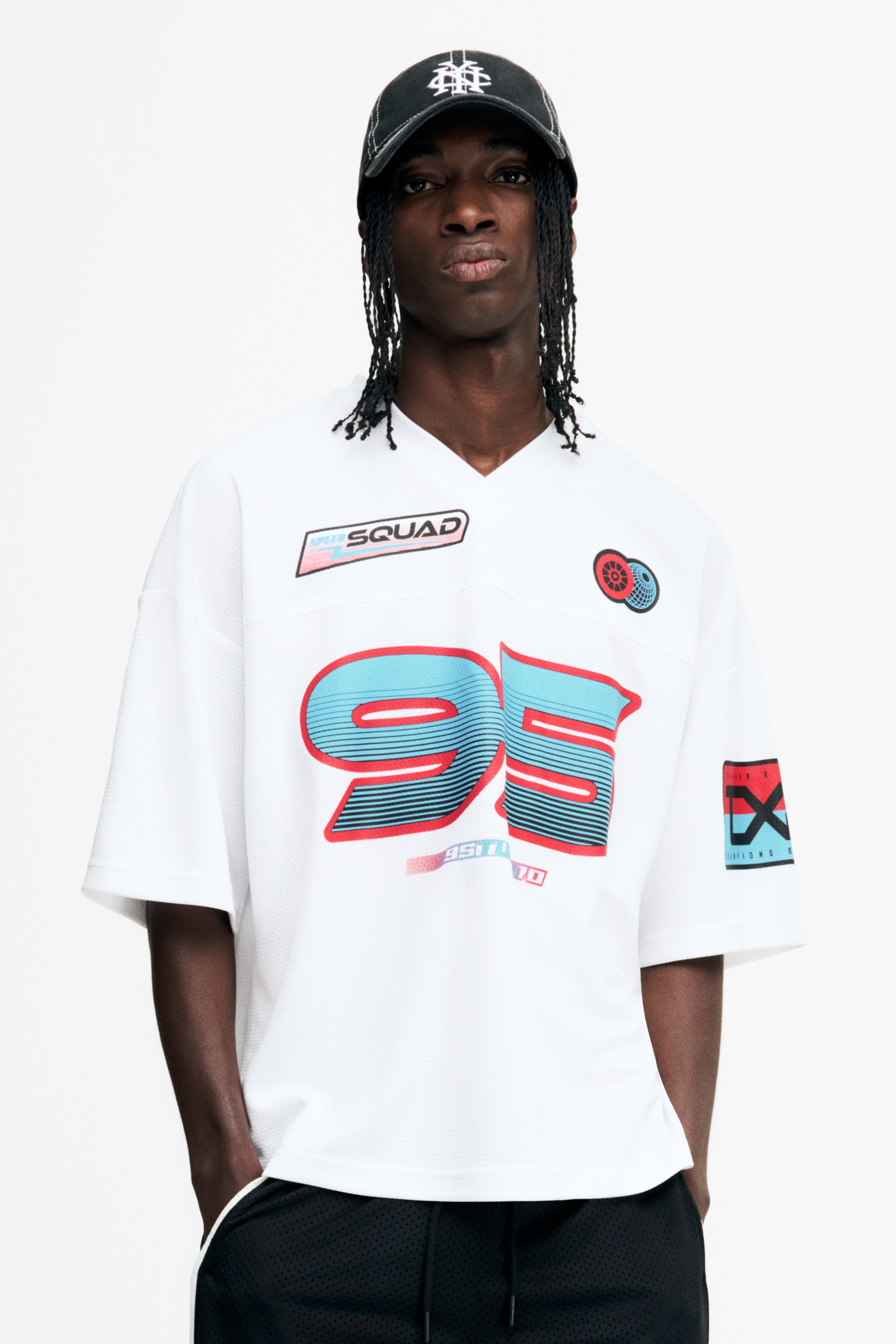 ホワイト メッシュ オーバーサイズ Tシャツ ホワイト メッシュ オーバーサイズ Tシャツ