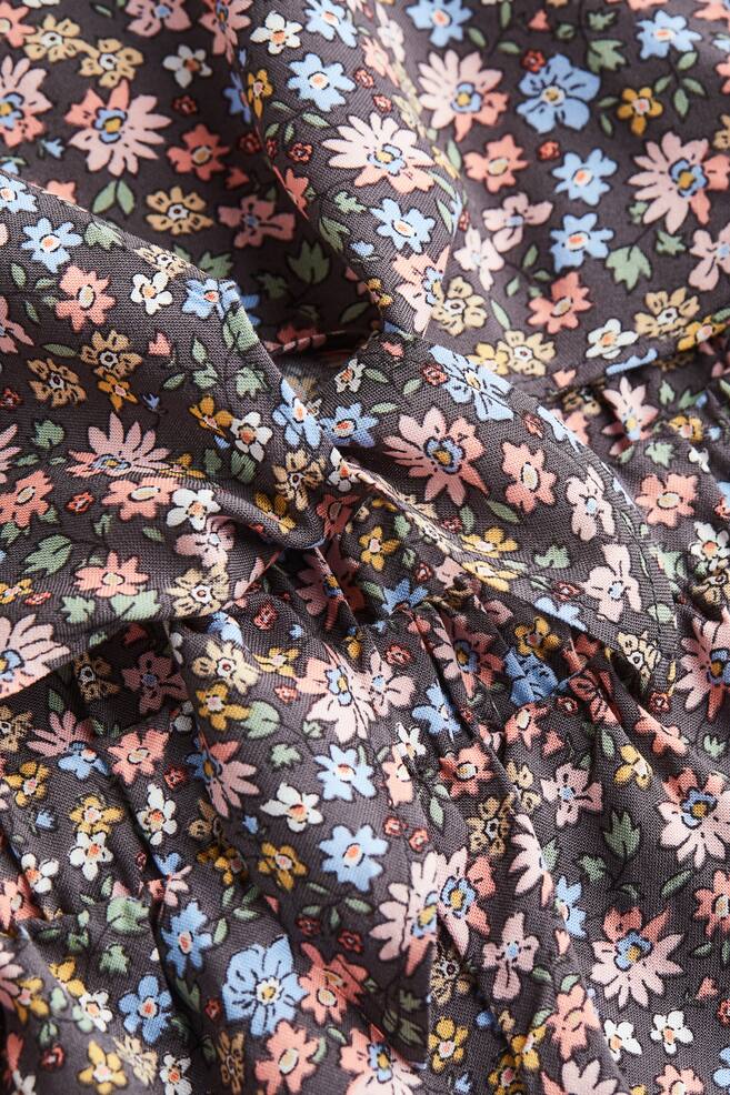Tie-detail jumpsuit - Dark grey/Floral/Blue/Floral - 4