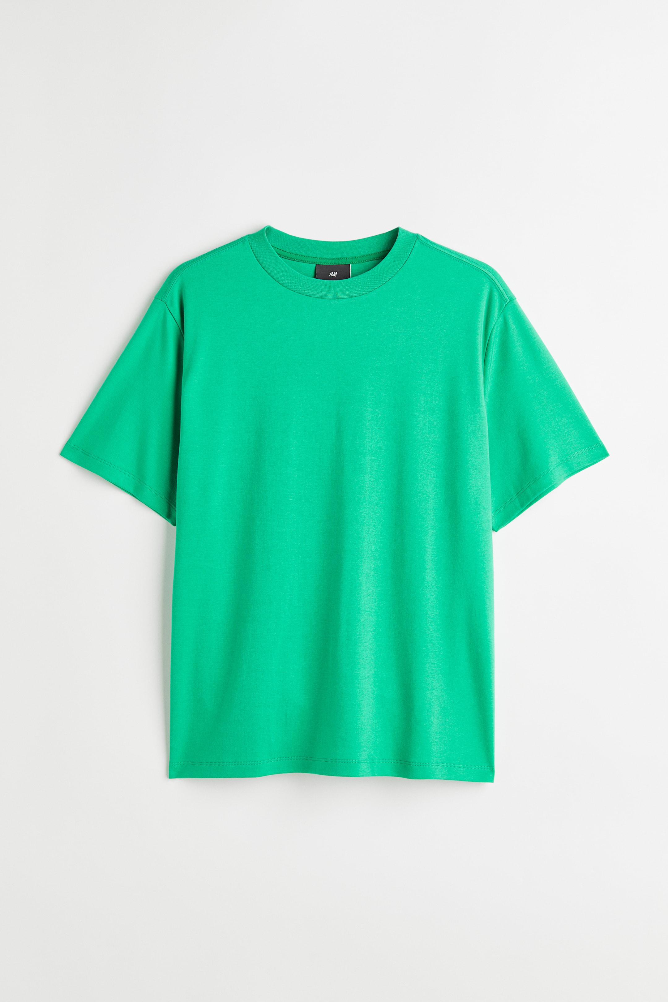 View larger image: Regular Fit Cotton T-shirt - Green - Men | H&M IN 1