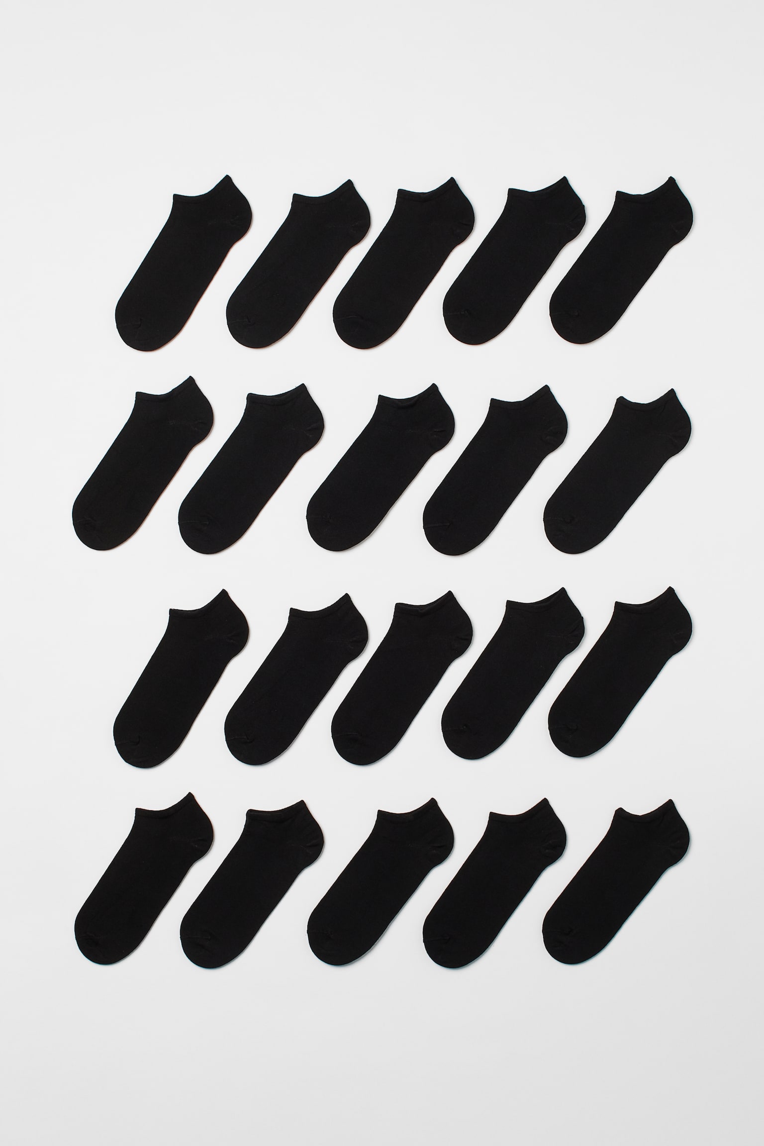 20-pack trainer socks - Black/White - 1