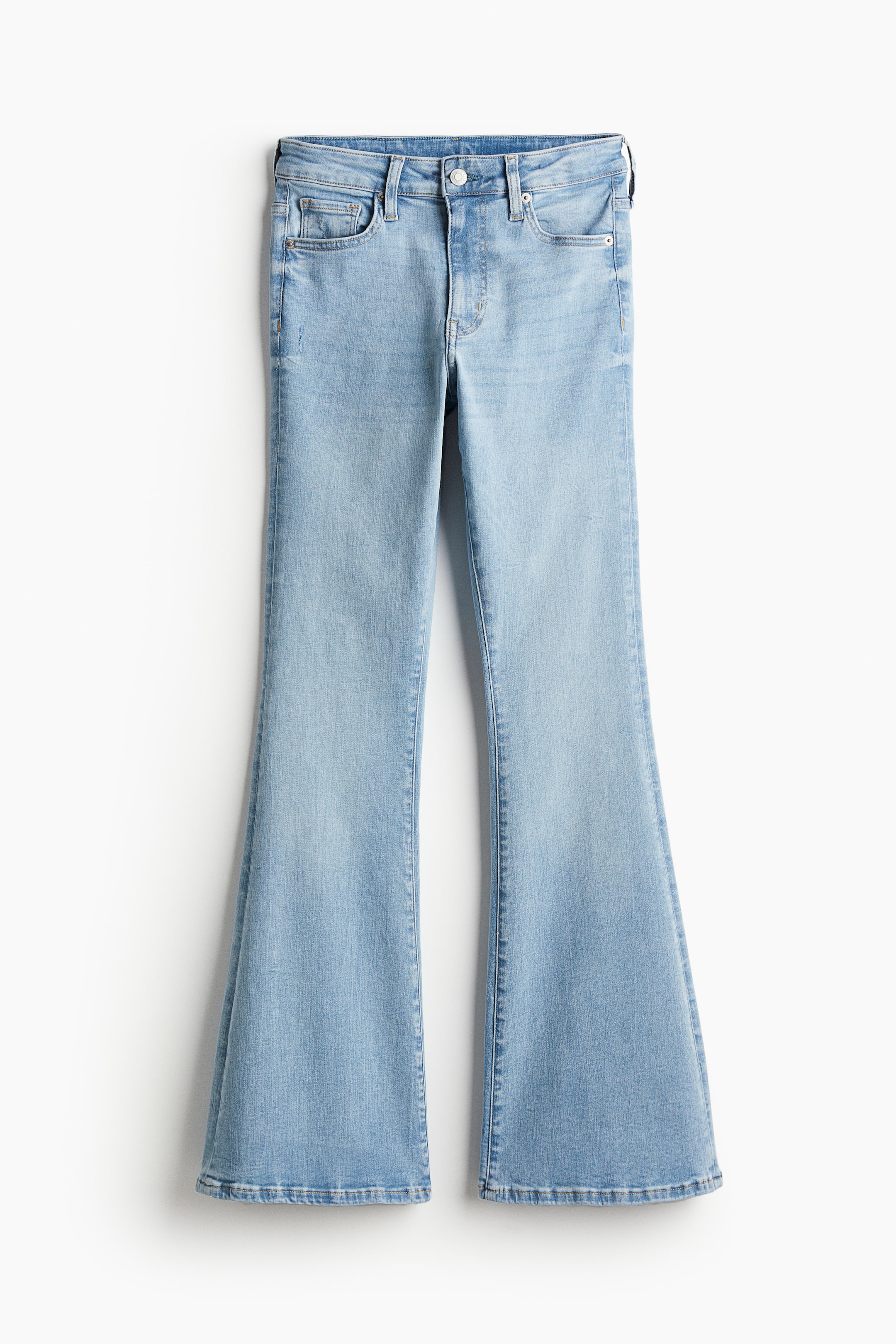 Flared Ultra High Jeans - Light denim blue - Ladies | H&M GB 4