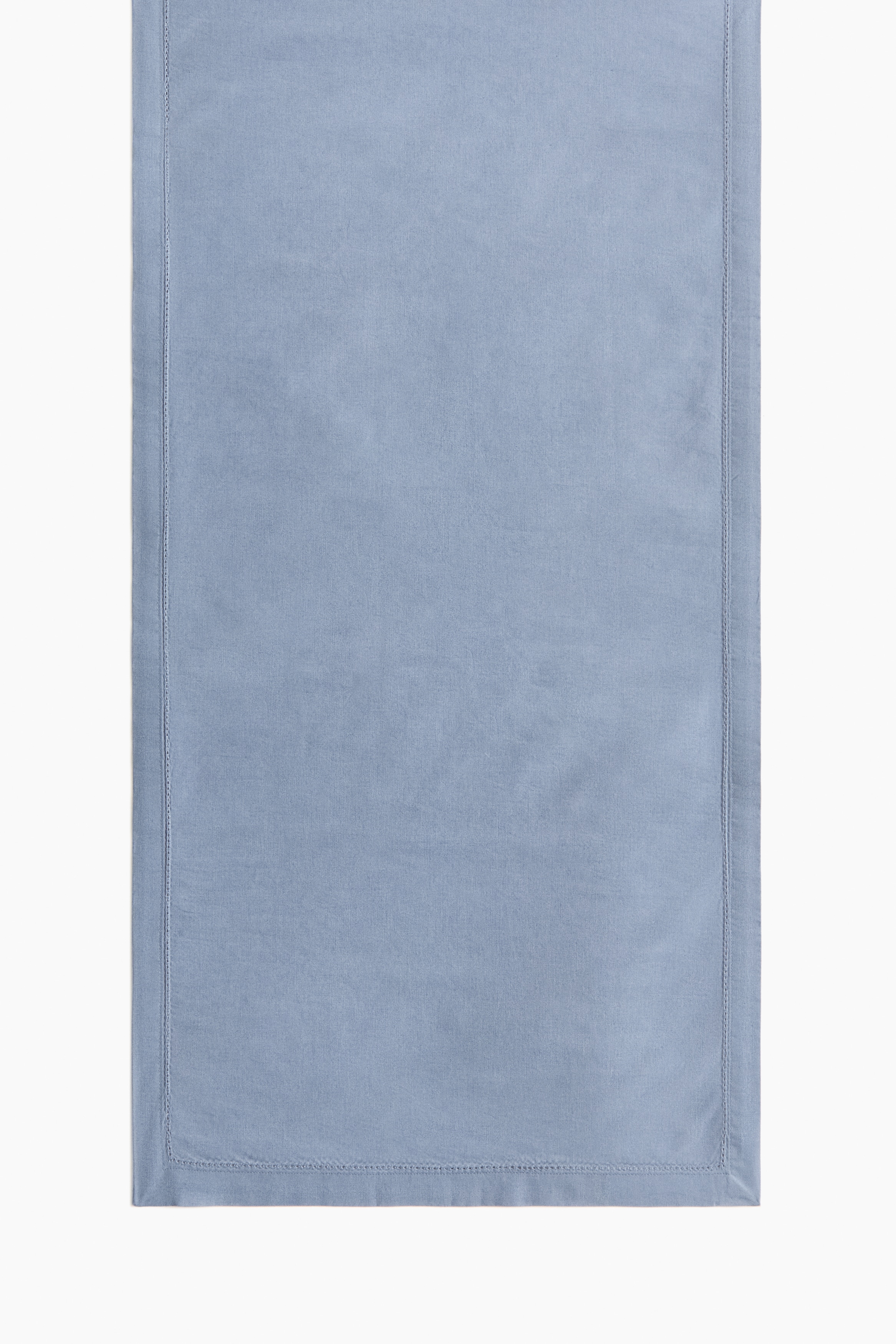 Katoenen tafelloper - Dusty blauw/Lichtroze/Wit/Licht kakigroen/Lichtbeige