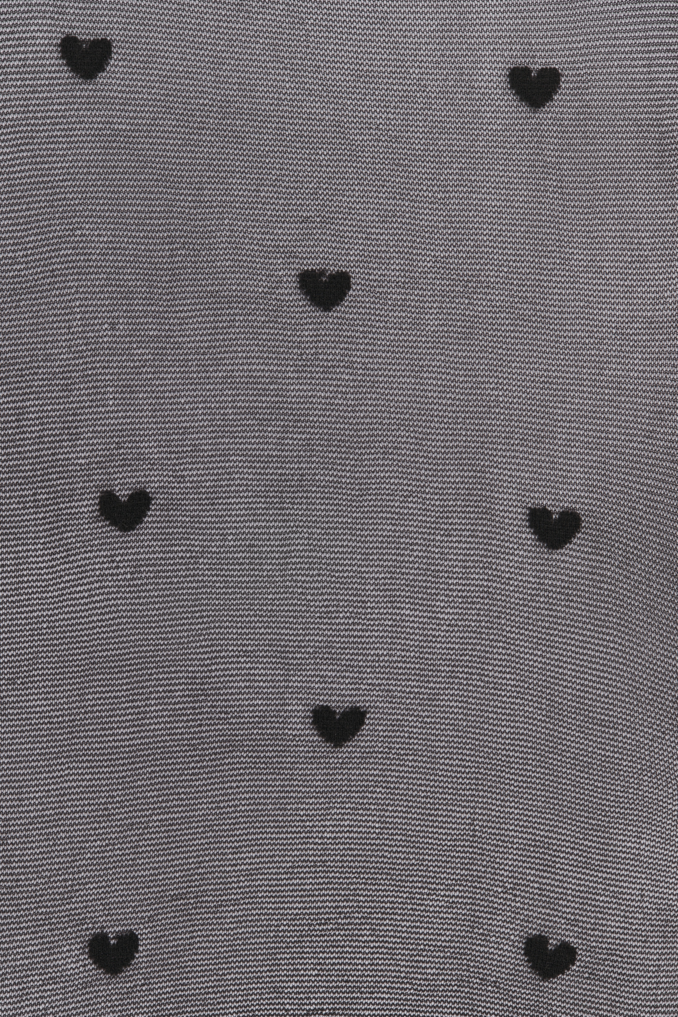 Patterned 20 denier tights - Svart