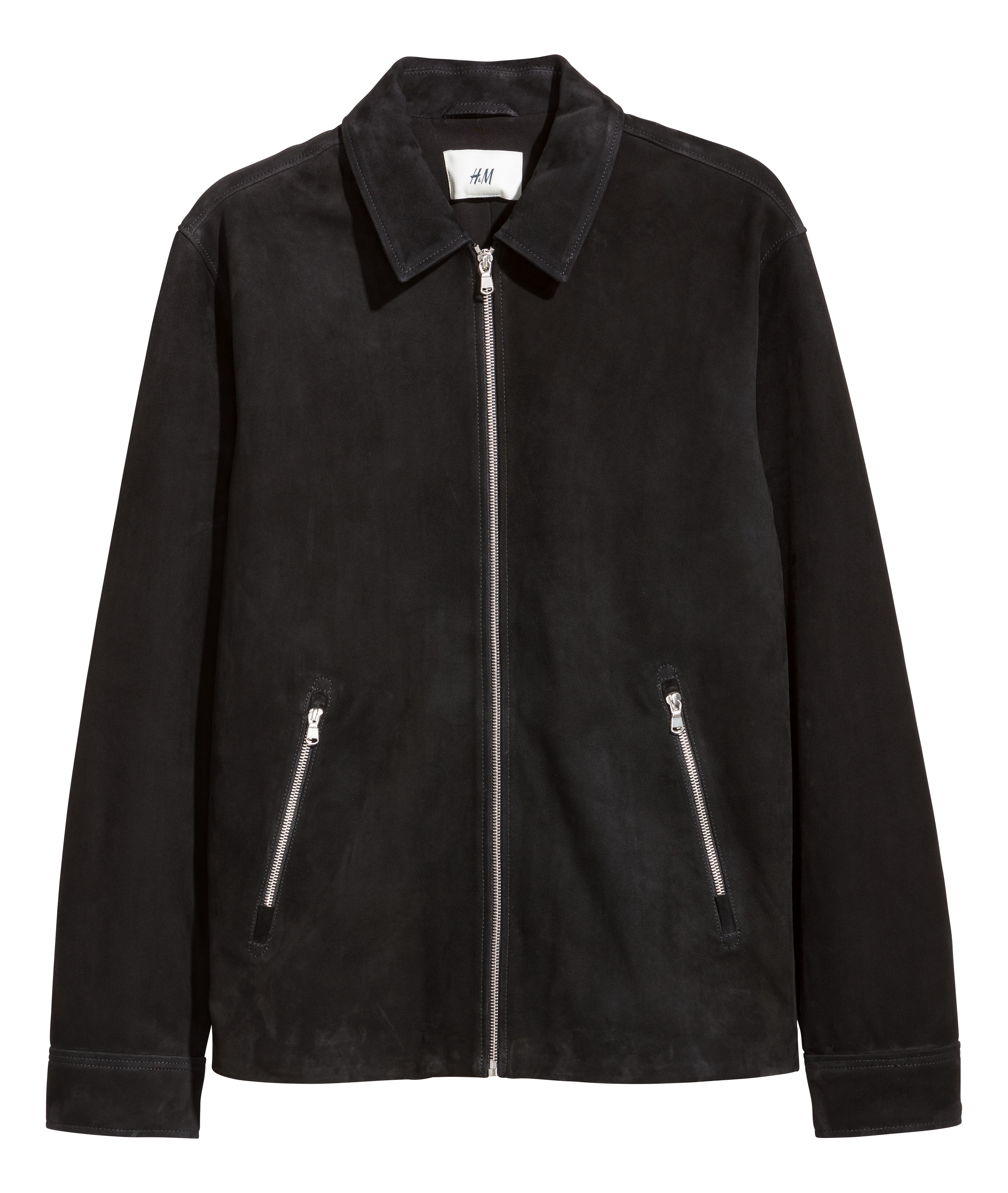 H&m black suede jacket hotsell