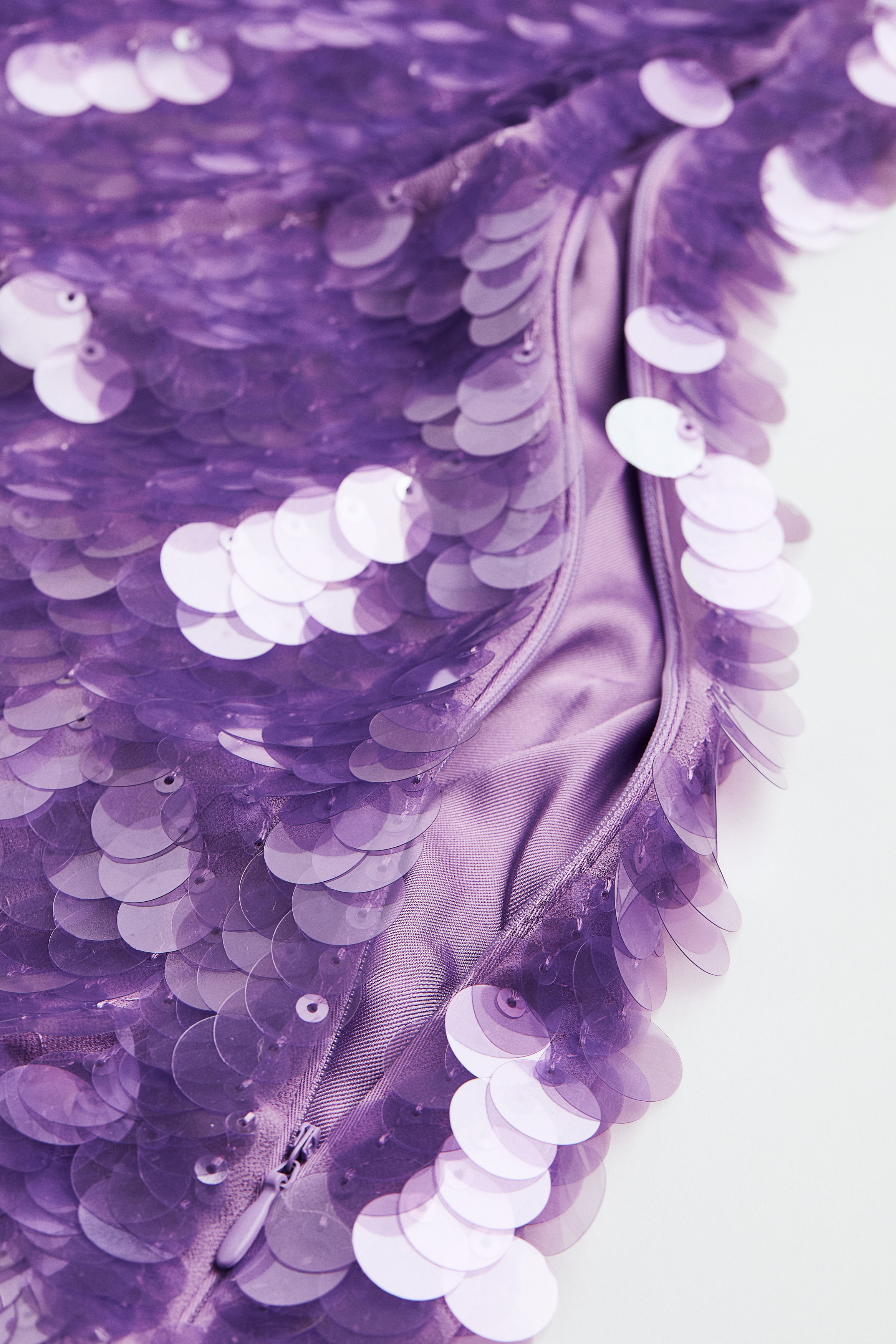 Women's Amethyst Halterneck sequined mini dress