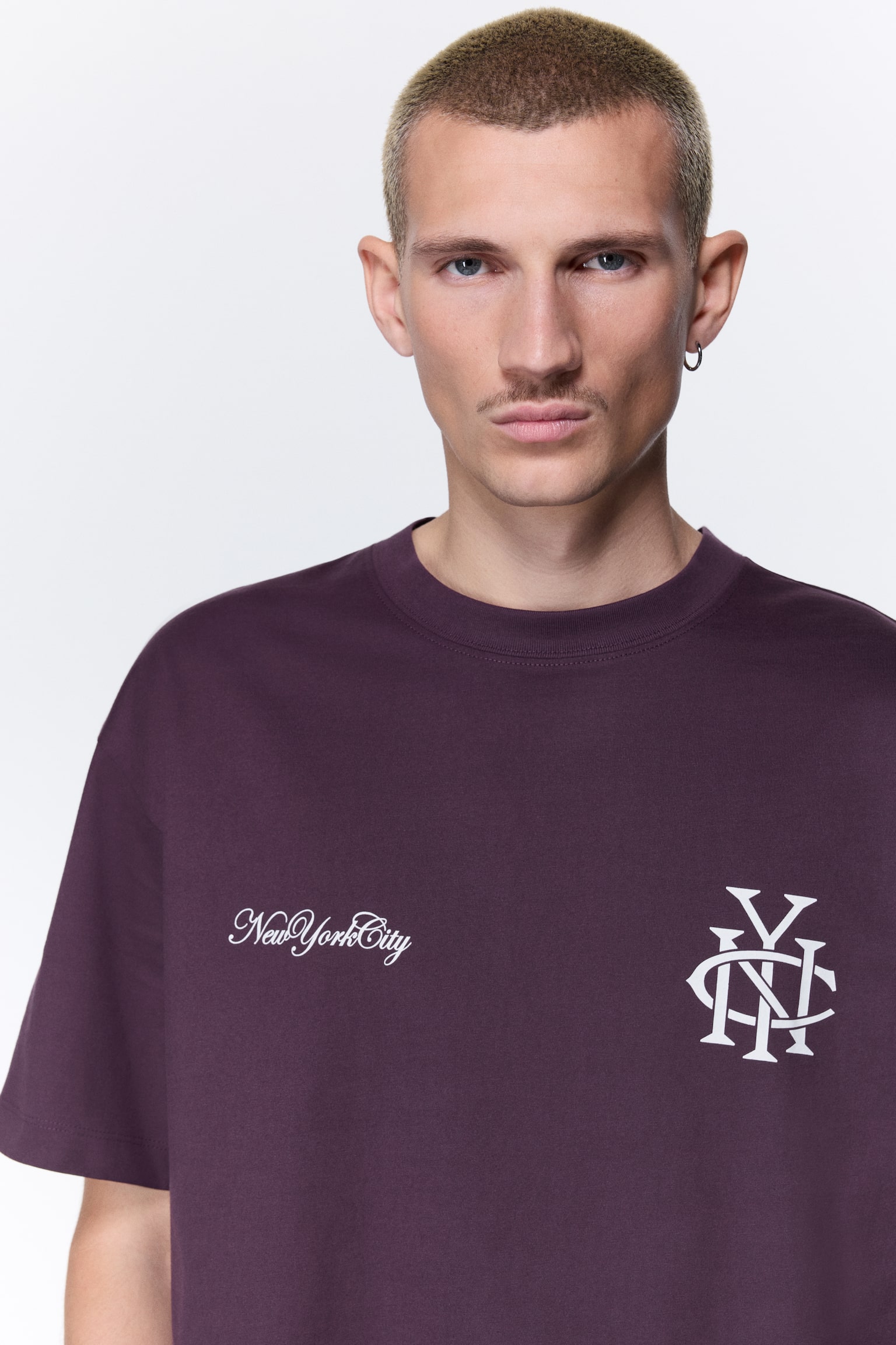 Loose-Fit Printed T-Shirt - Purple/NYC/White/SoHo/White/New York City/Light gray melange/Newport/Black/Golden Sunset/Dark blue/New York City/White/SoHo/Dark teal/SoHo NYC - 2