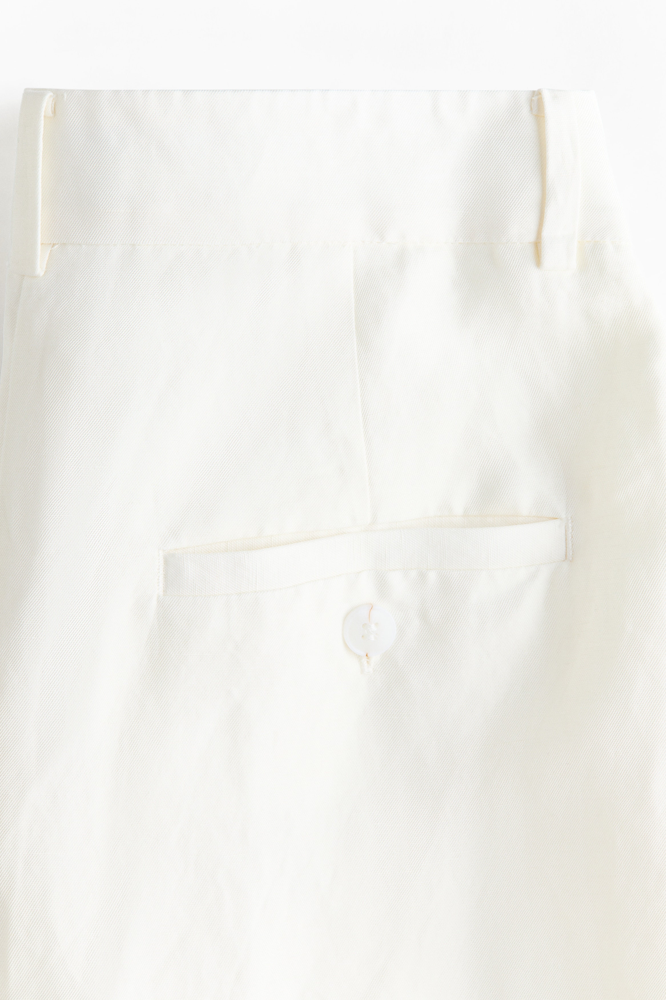 Linen-blend barrel trousers