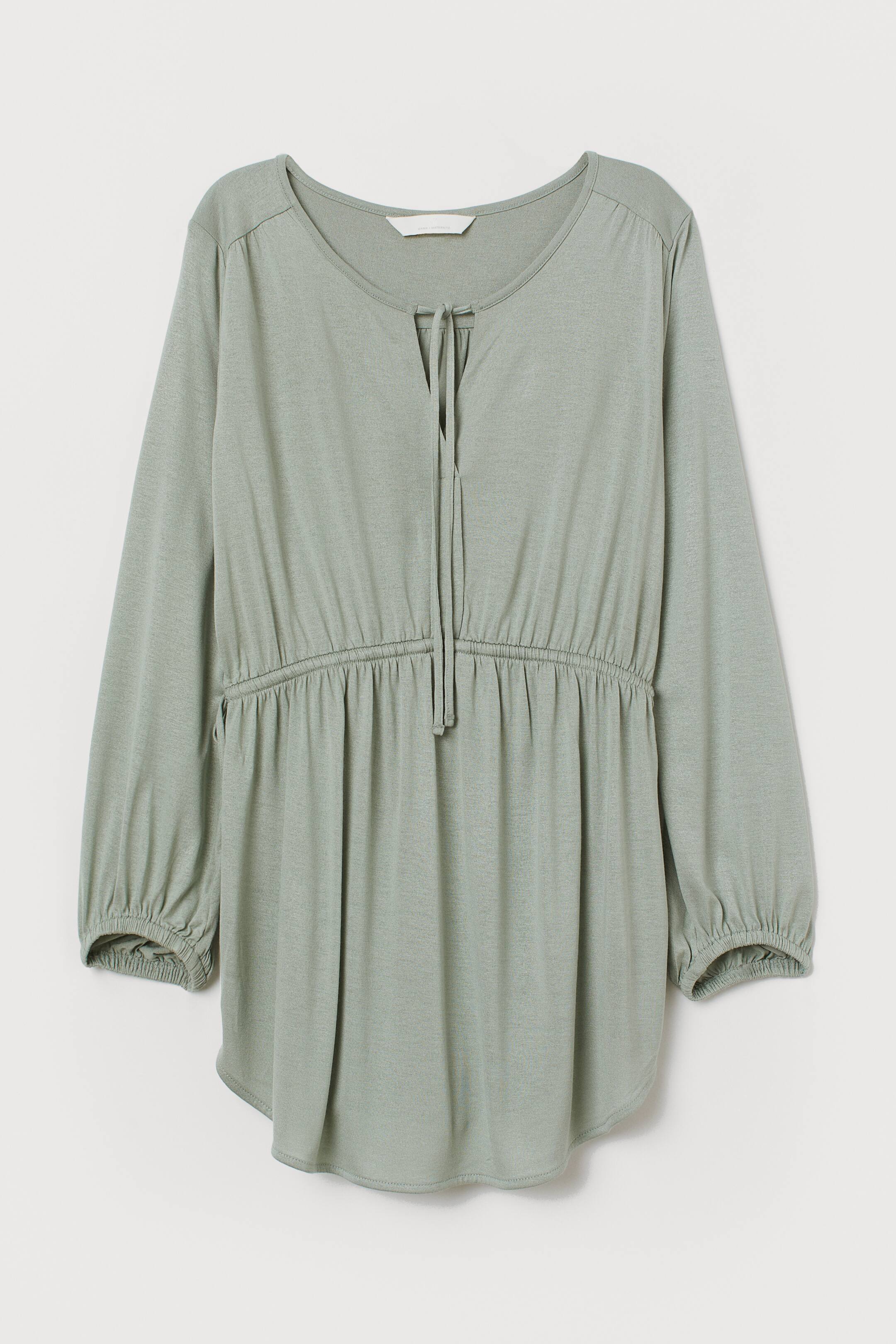 View larger image: MAMA Blouse - Dusky green - Ladies | H&M 1