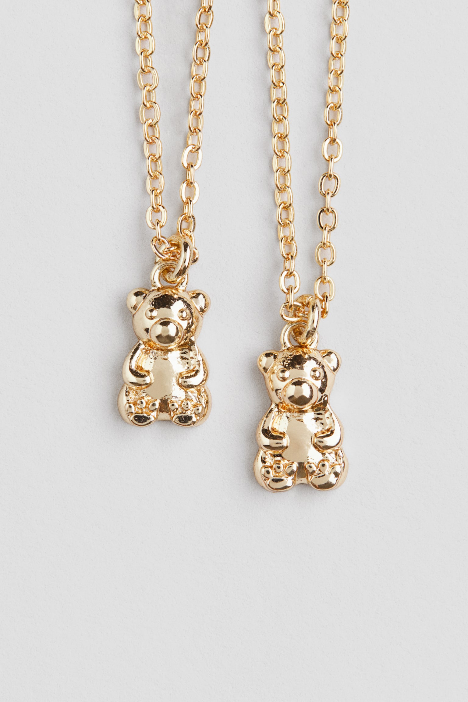 2-pack friendship bracelets - Gold-coloured/Teddy bears/Gold-coloured/Best Friends - 2