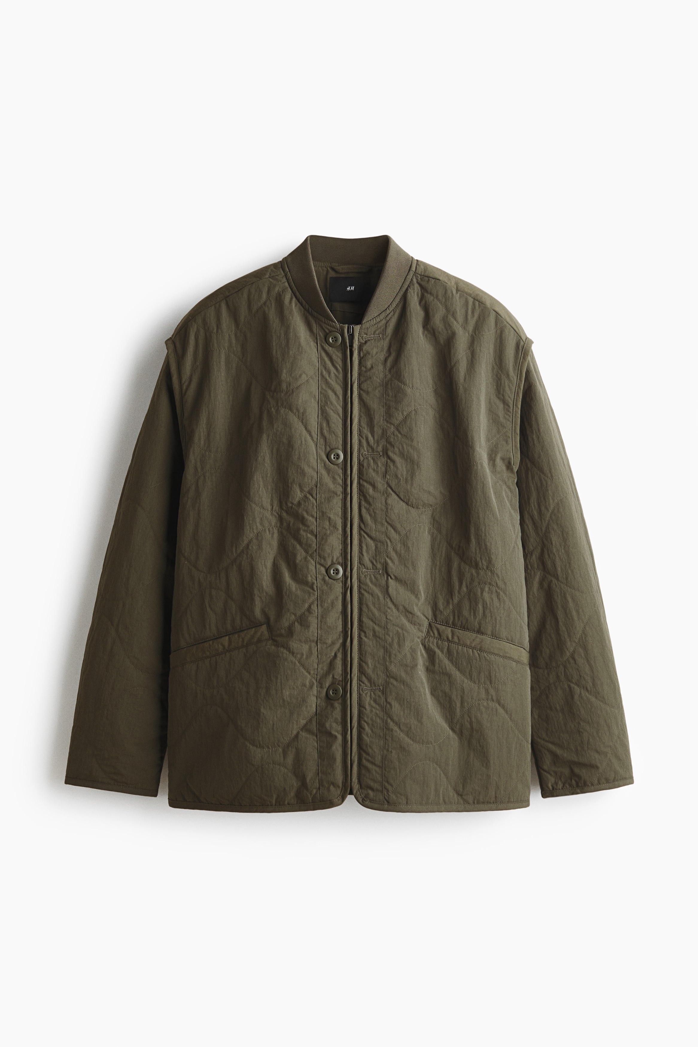 キルティングナイロンジャケット - ブラック - Men | H&M JP