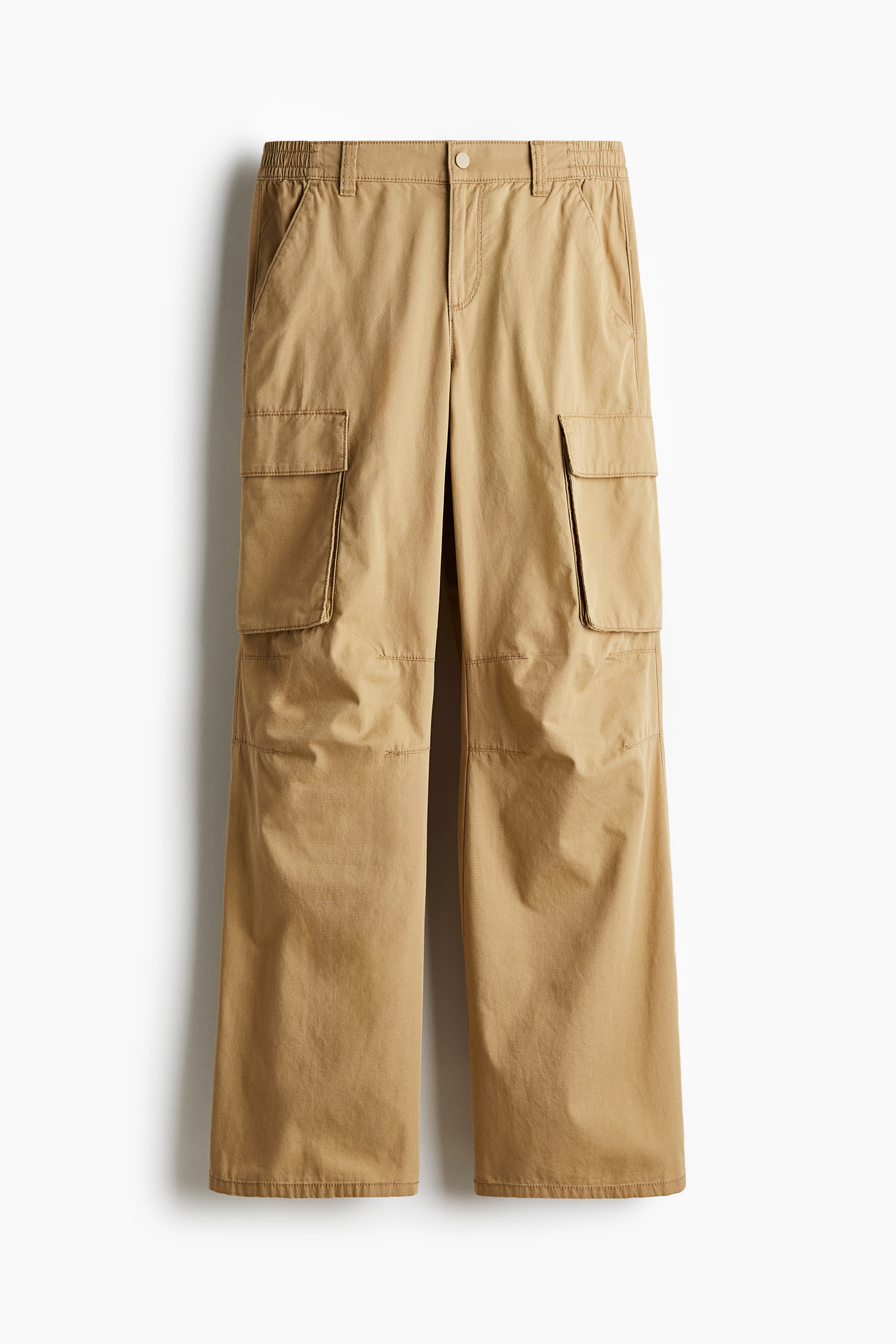 キャンバスカーゴパンツ - ベージュ - レディース | H&M JP