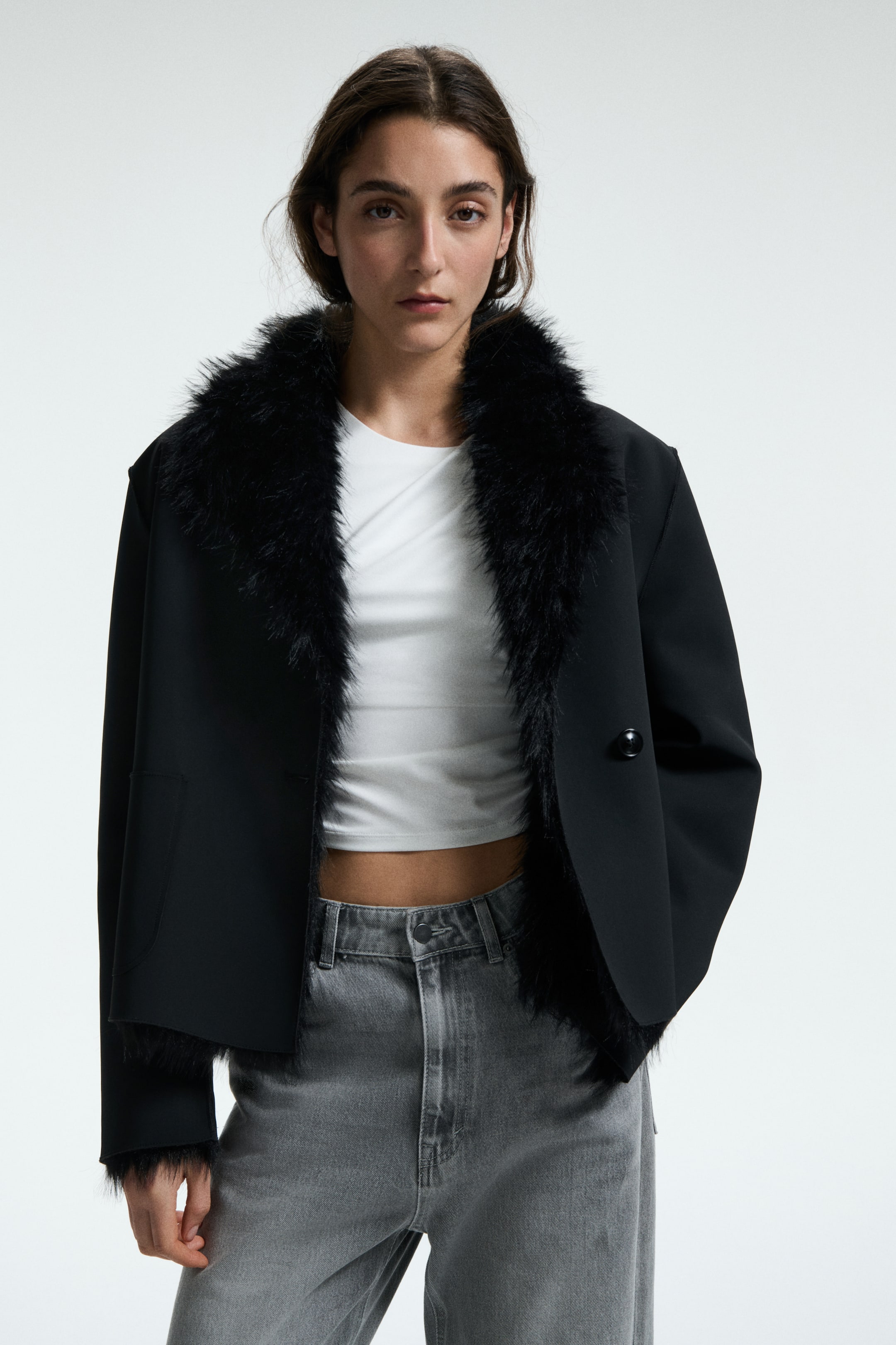 Nagyobb kép megtekintése: Double-faced jacket - Fekete - NŐI | H&M HU 1