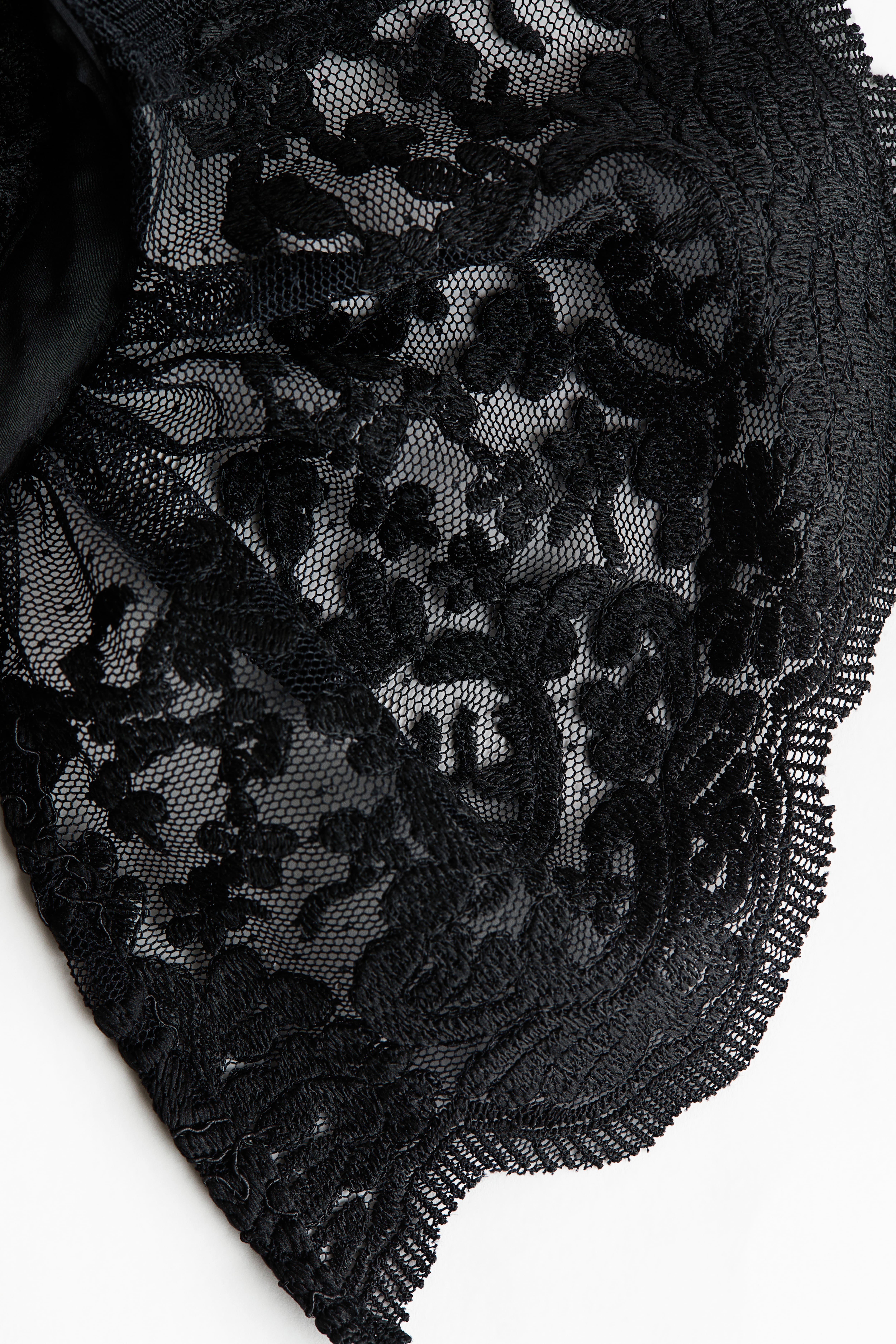Lace-Detail Halterneck Dress