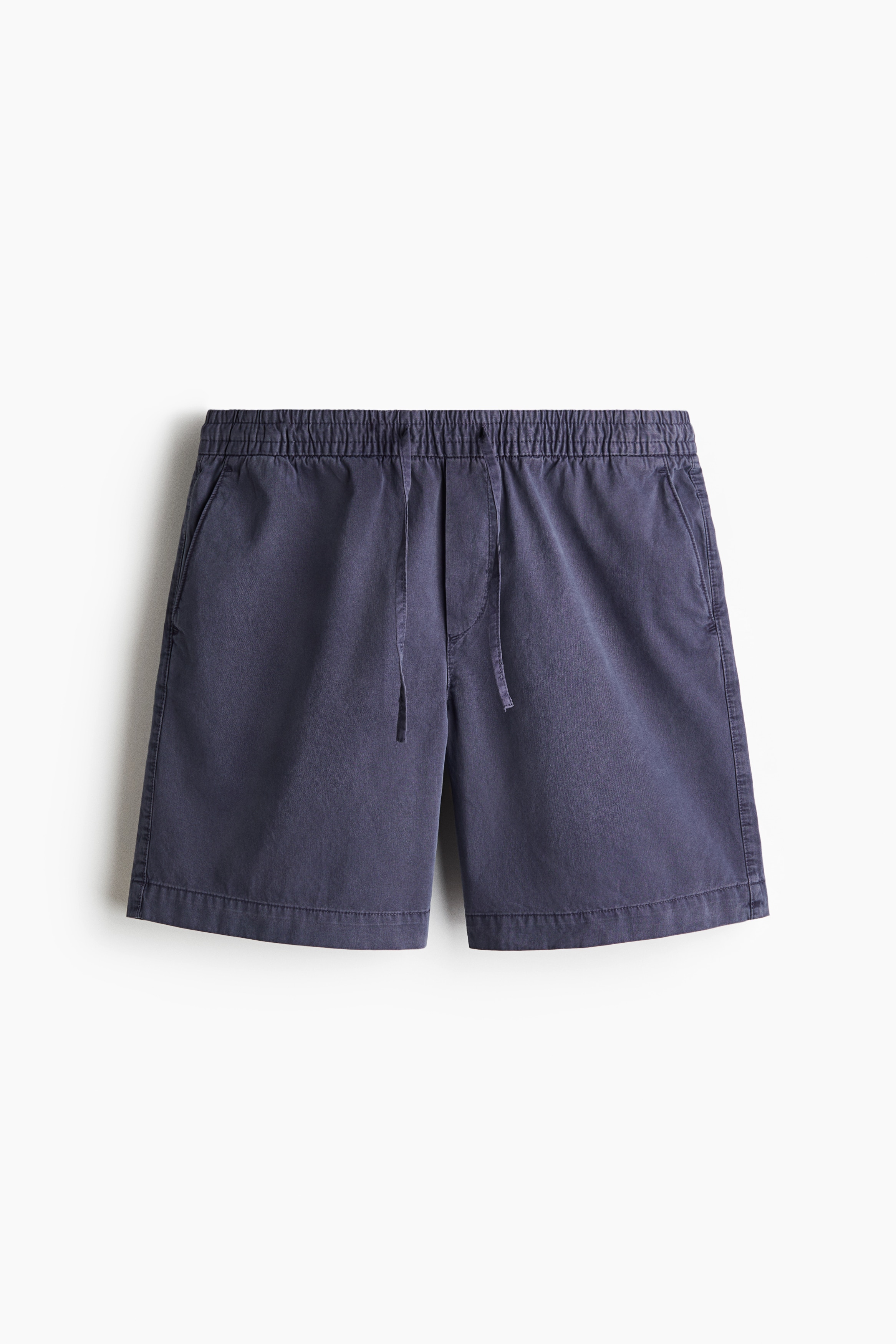 Quần short cotton Relaxed Fit - Màu tím khói/Màu be
