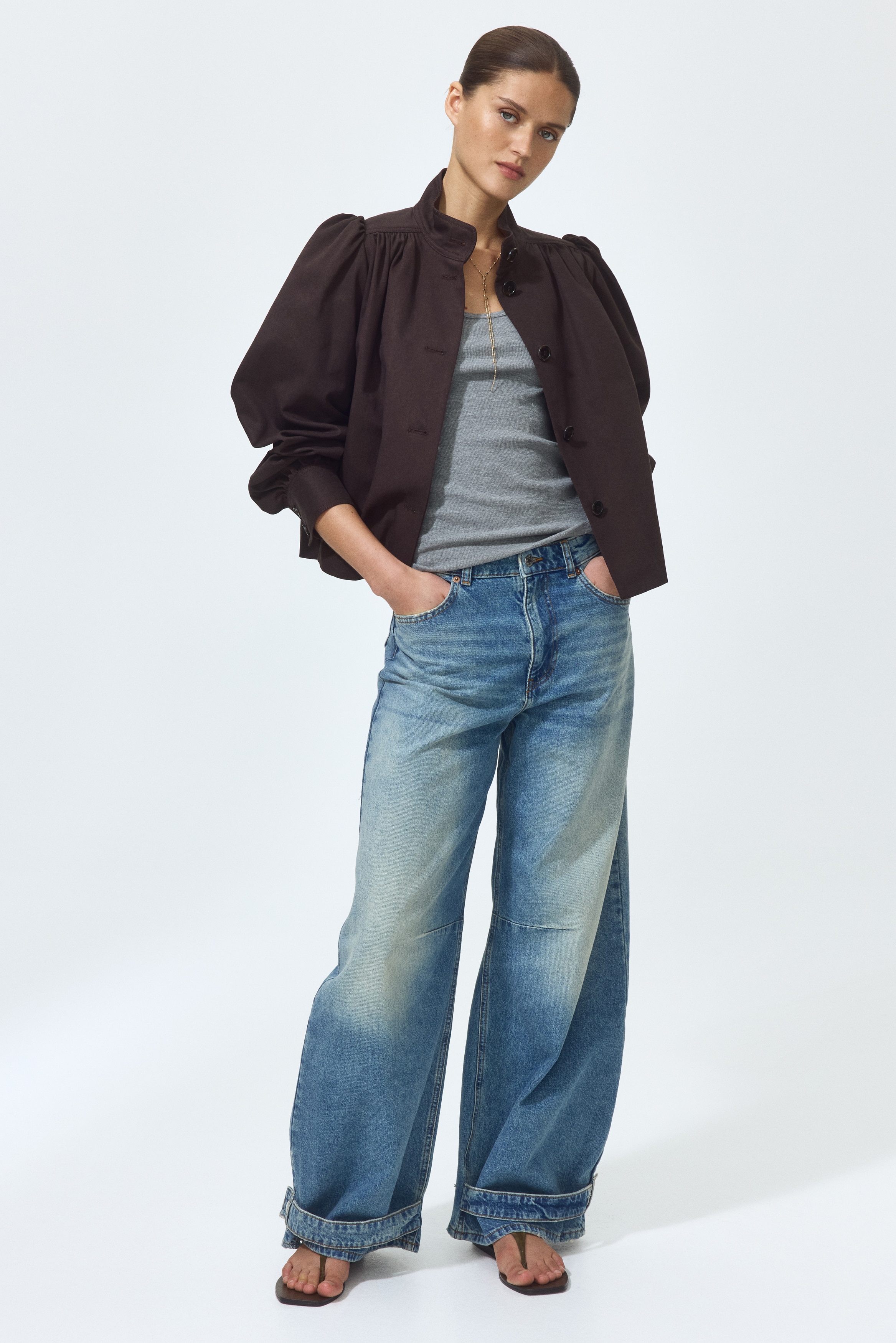 Barrel-Leg High-Waist Jeans from H&M - $59.99
