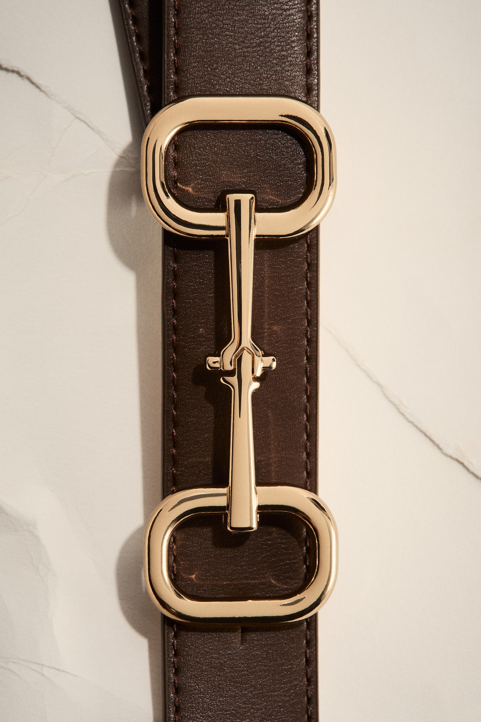 Coated belt - Dark brown/Black - 1