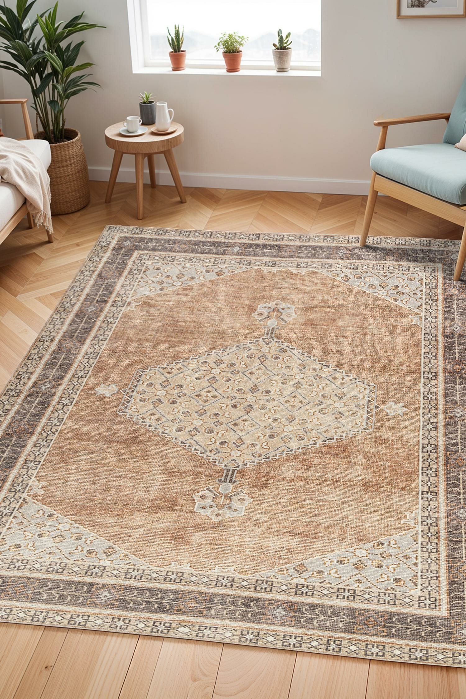 Becki Owens X Livabliss Traditional Boho Area Rug - Brown