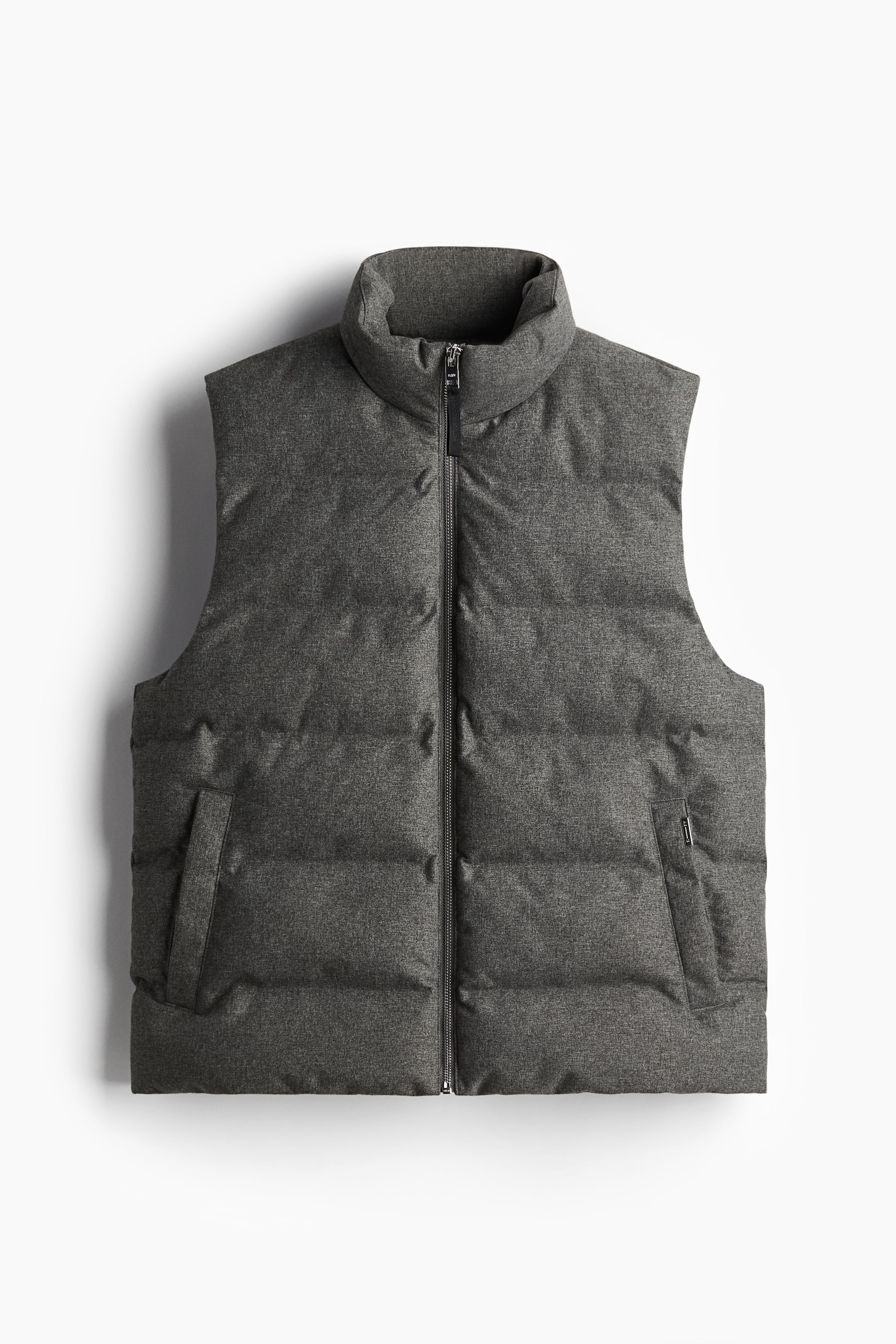 Regular Fit Water-repellent puffer gilet - Dark grey - Men | H&M GB 6