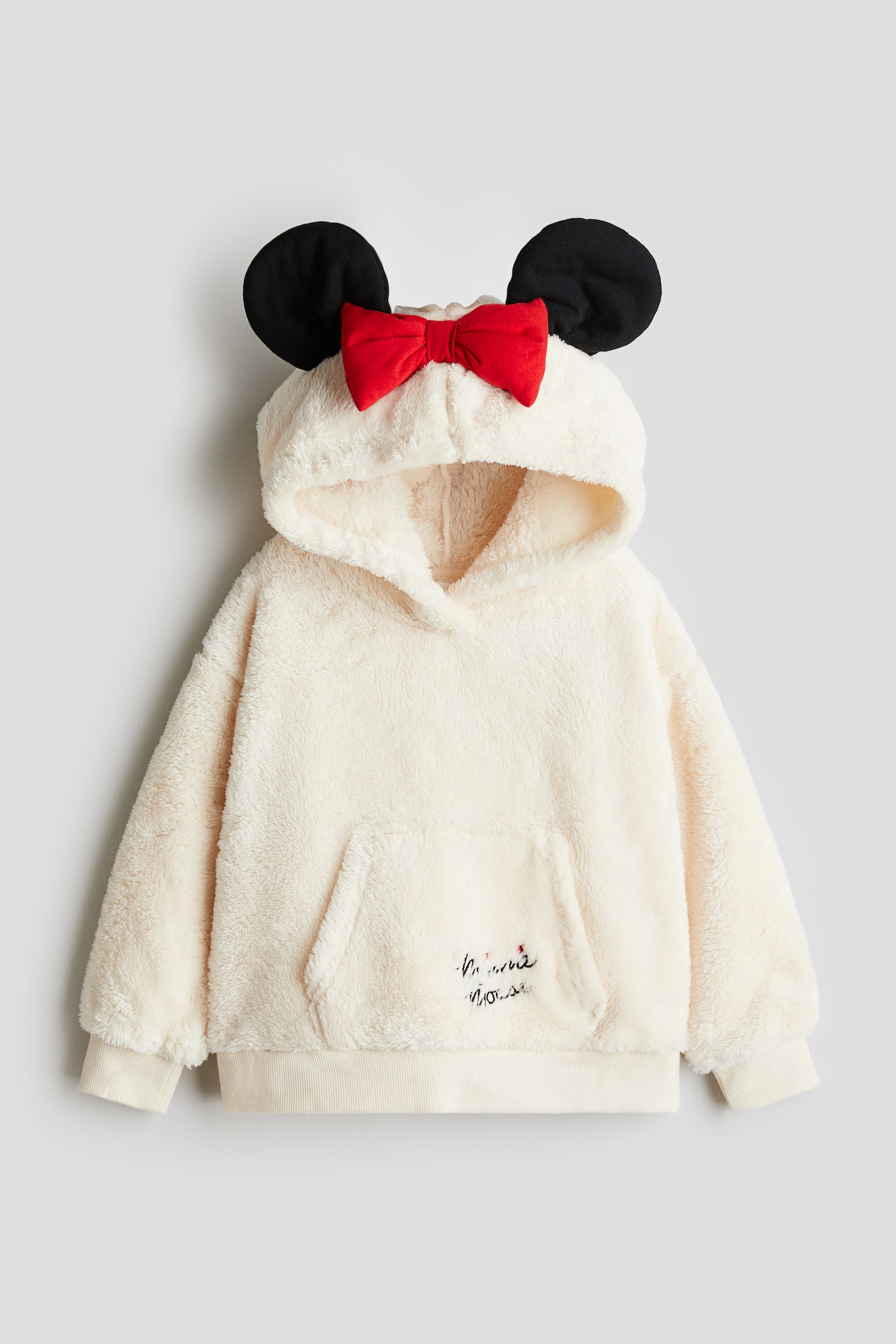 Pile hoodie - Cream/Minnie Mouse - 1