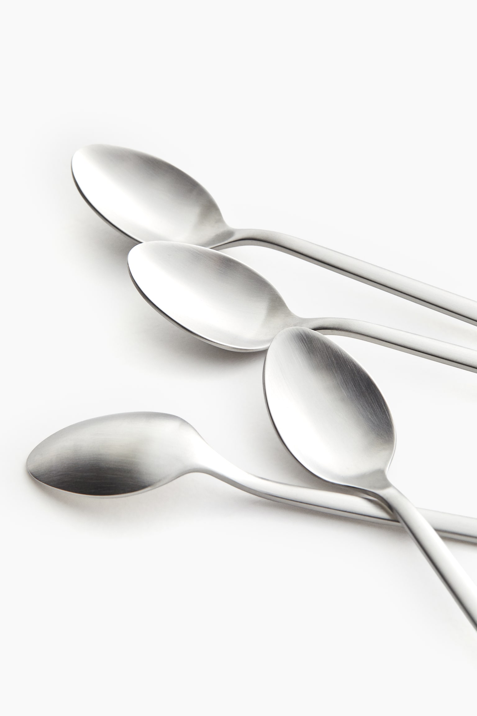 4-pack teaspoons - Silver-coloured/Matt/Gold-coloured/Polished/Black/Matt - 5