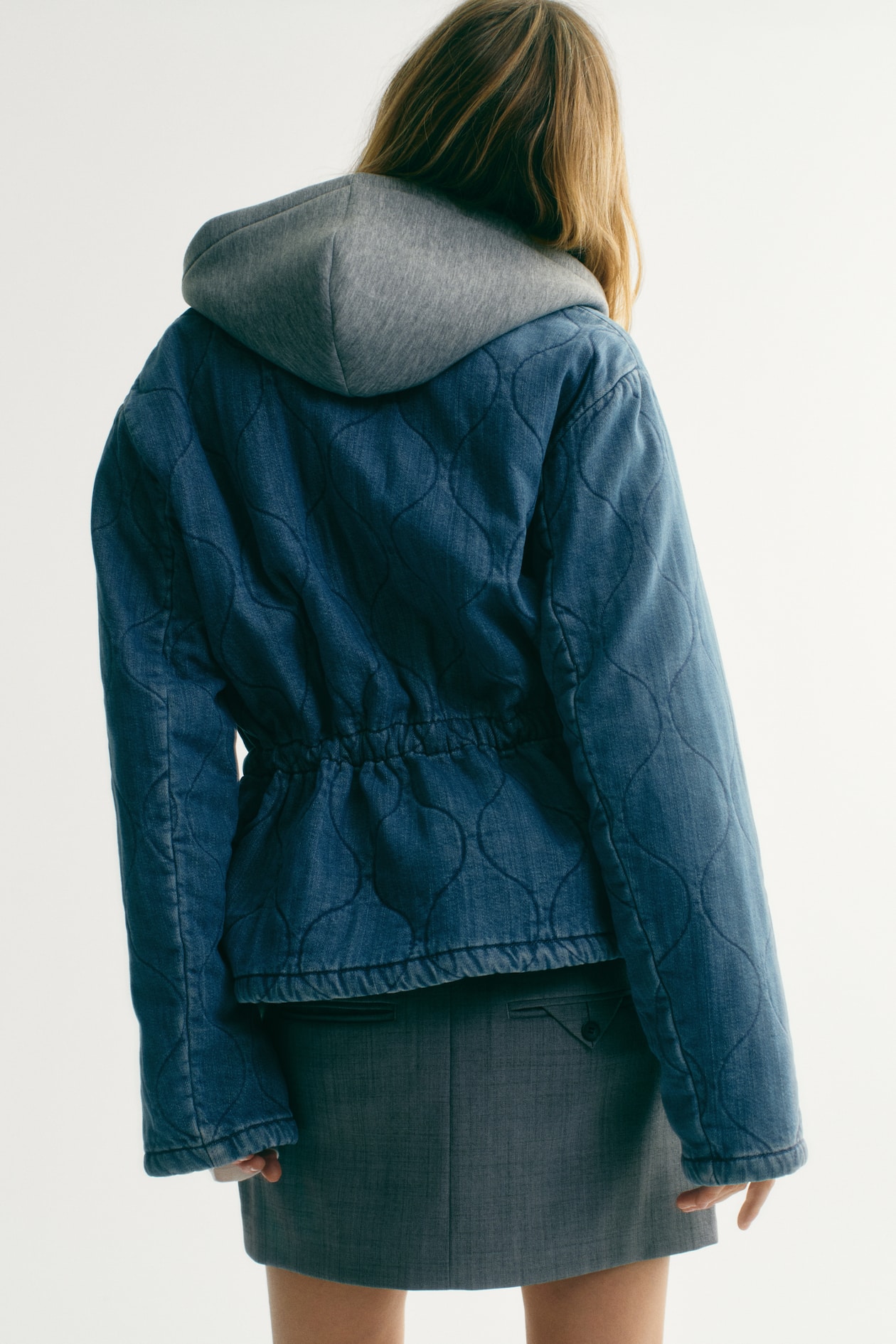 Quilted Denim Jacket - image 5