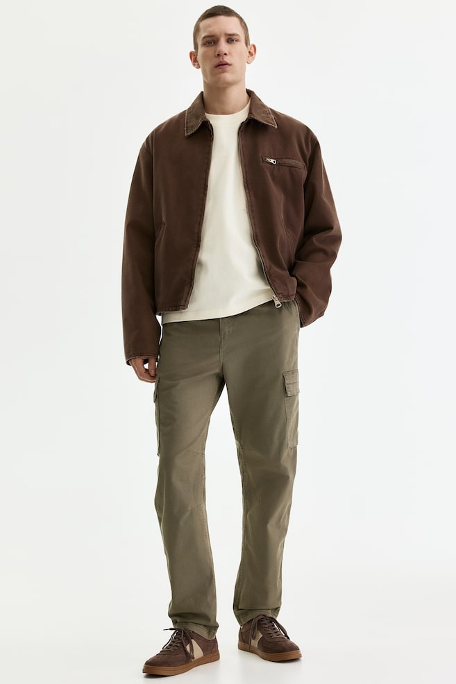 Regular-Fit Cargo Pants - Khaki green/Light beige/Black - 2
