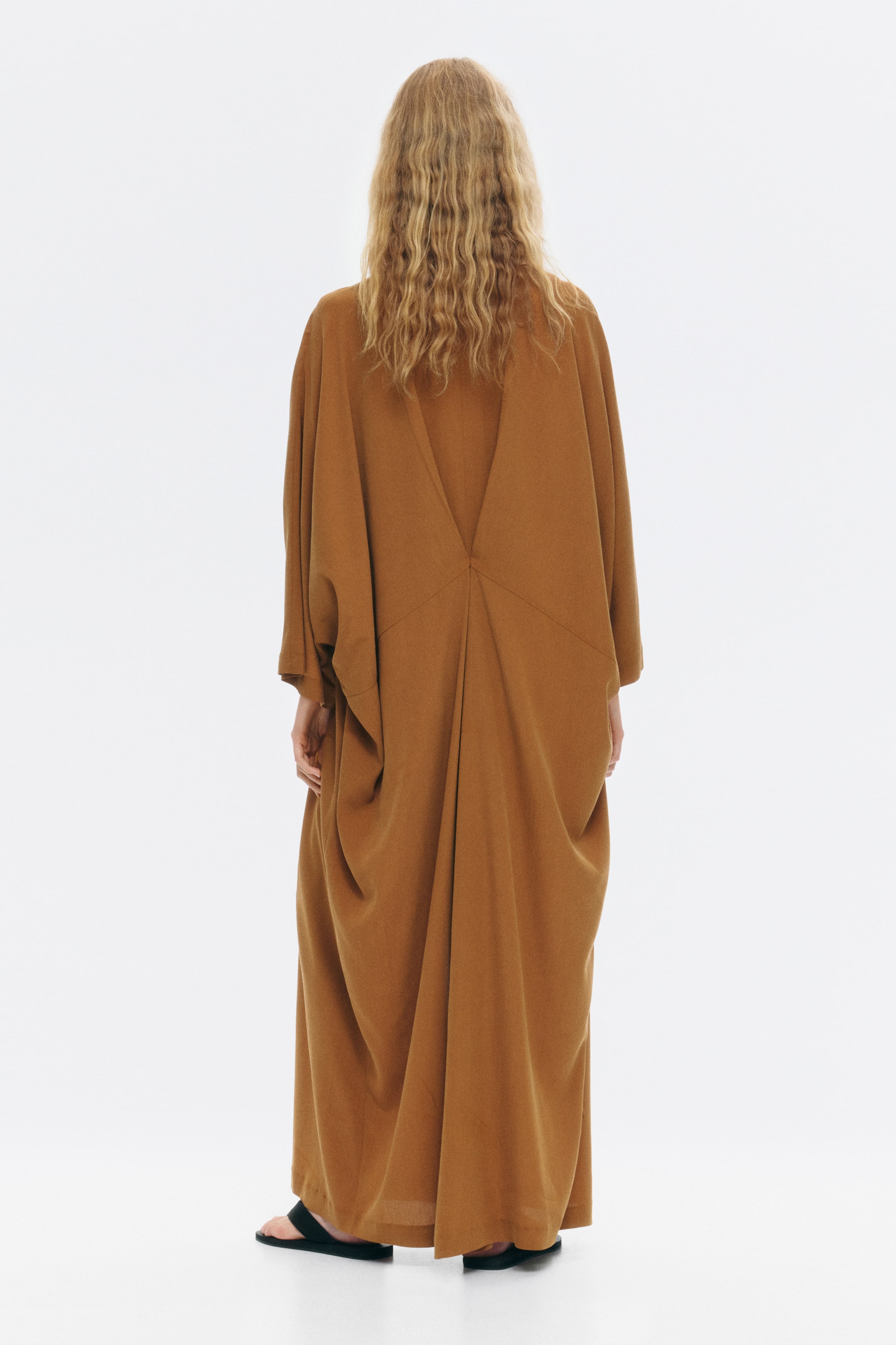 Tie-Detail Crêpe Dress