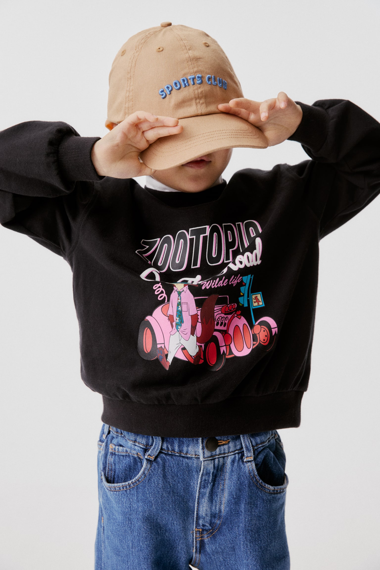 プリントデザインスウェットシャツ - ブラック／ズートピア - 5
