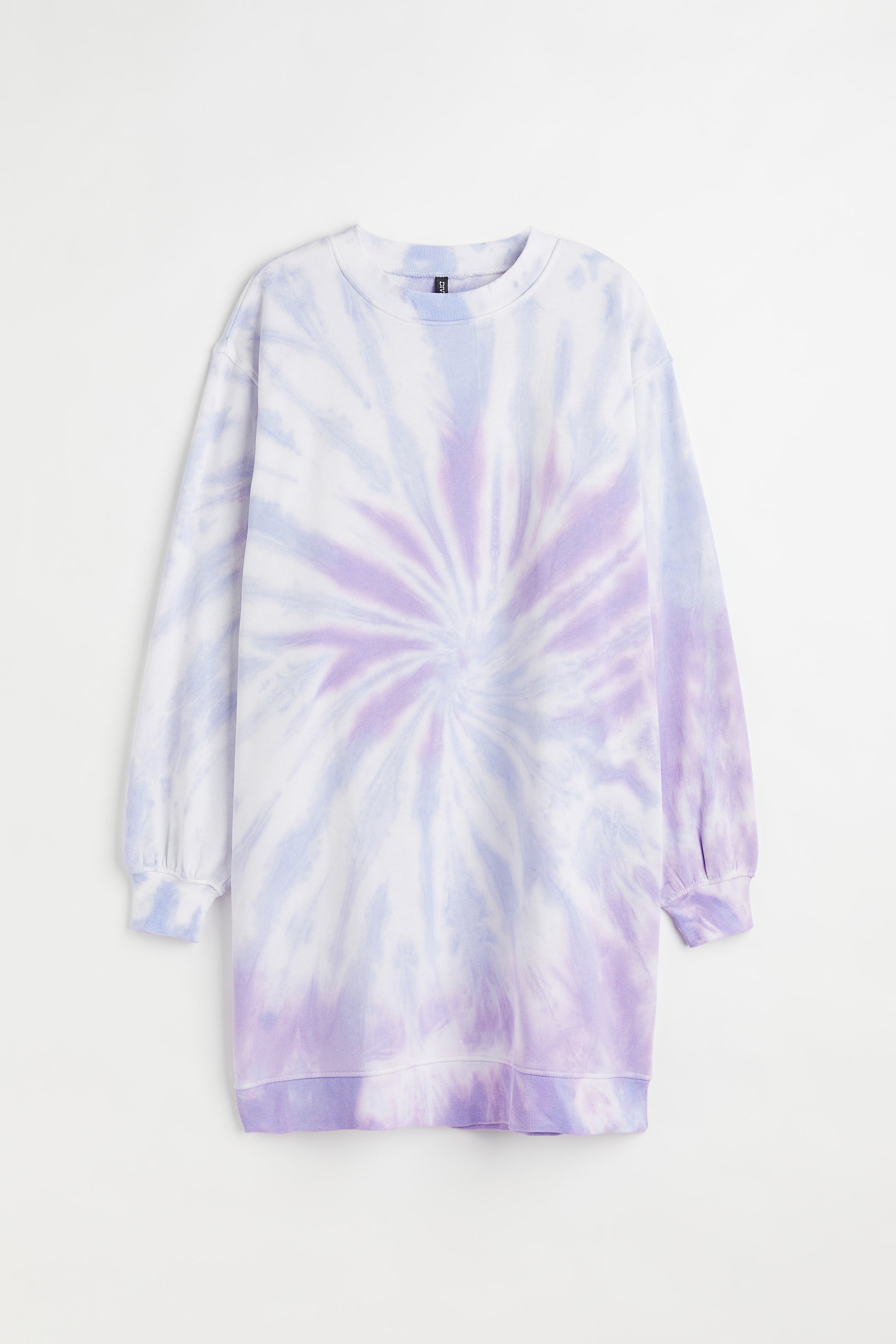 View larger image: H&M+ Sweatshirt dress - Purple/Tie-dye - Ladies | H&M 1