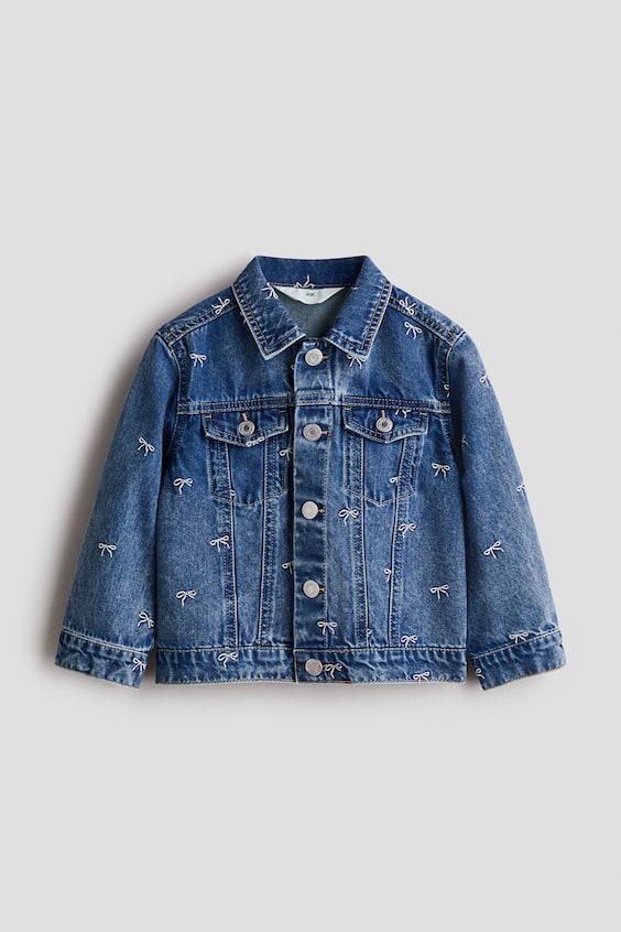 Детские куртки H&M Embroidered Denim Jacket