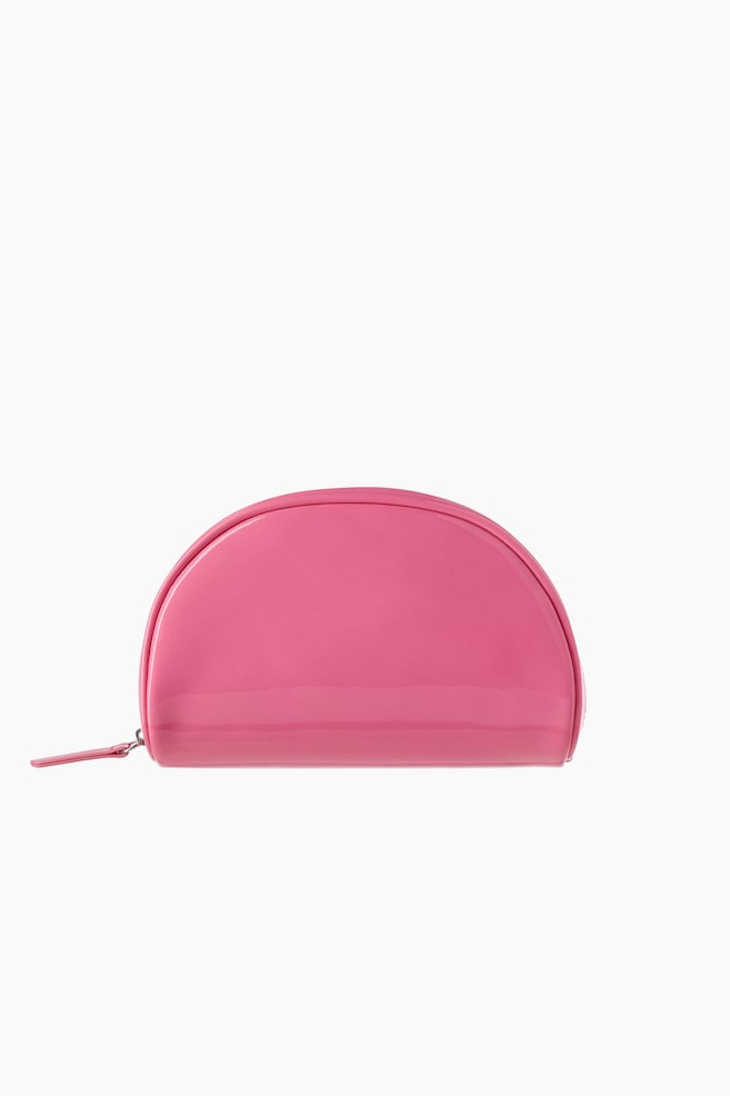 Dome-shaped make-up bag - Pink/Coral red - 1