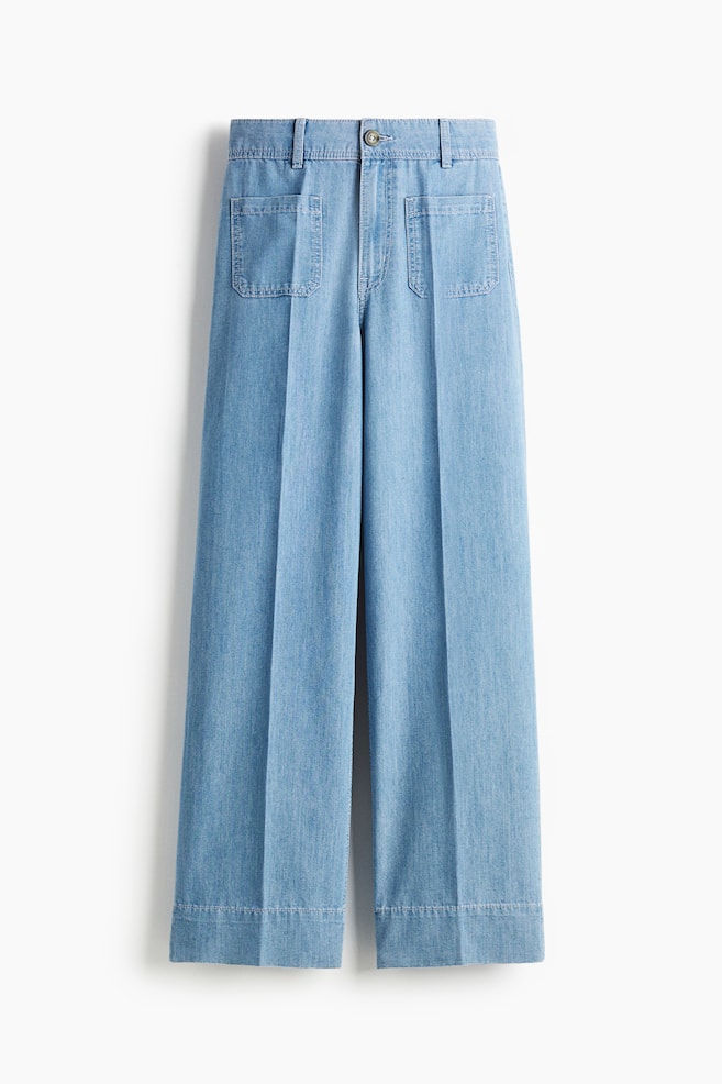 Wide High Jeans - Light denim blue - 1