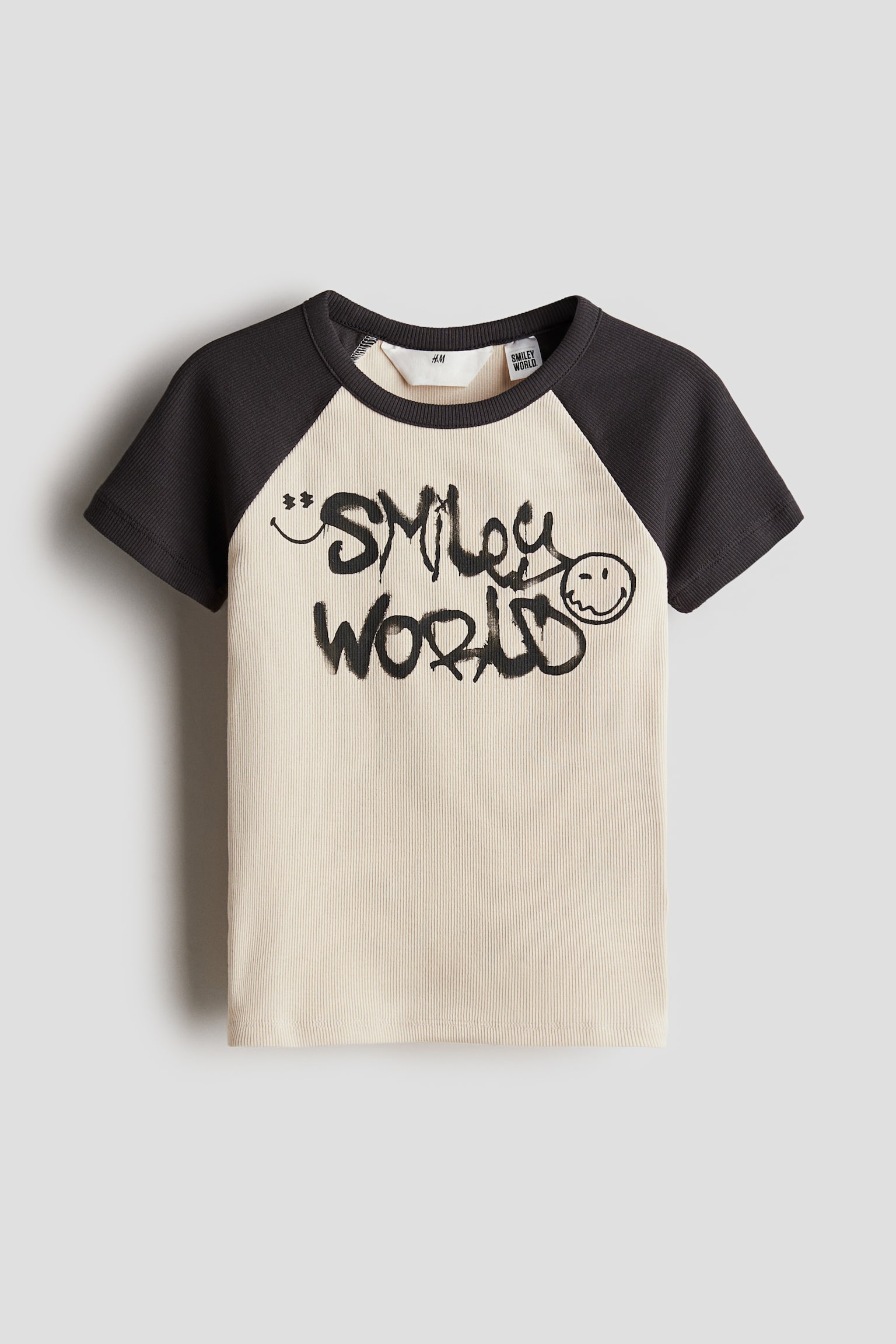 Printed T-shirt - Light beige/SmileyWorld®/Black/Olivia Rodrigo/Beige/Toy Story/Dark grey/Kuromi/Black/Snow White/Dark grey/Pokémon/White/Aristocats/Beige/Mickey Mouse - 1