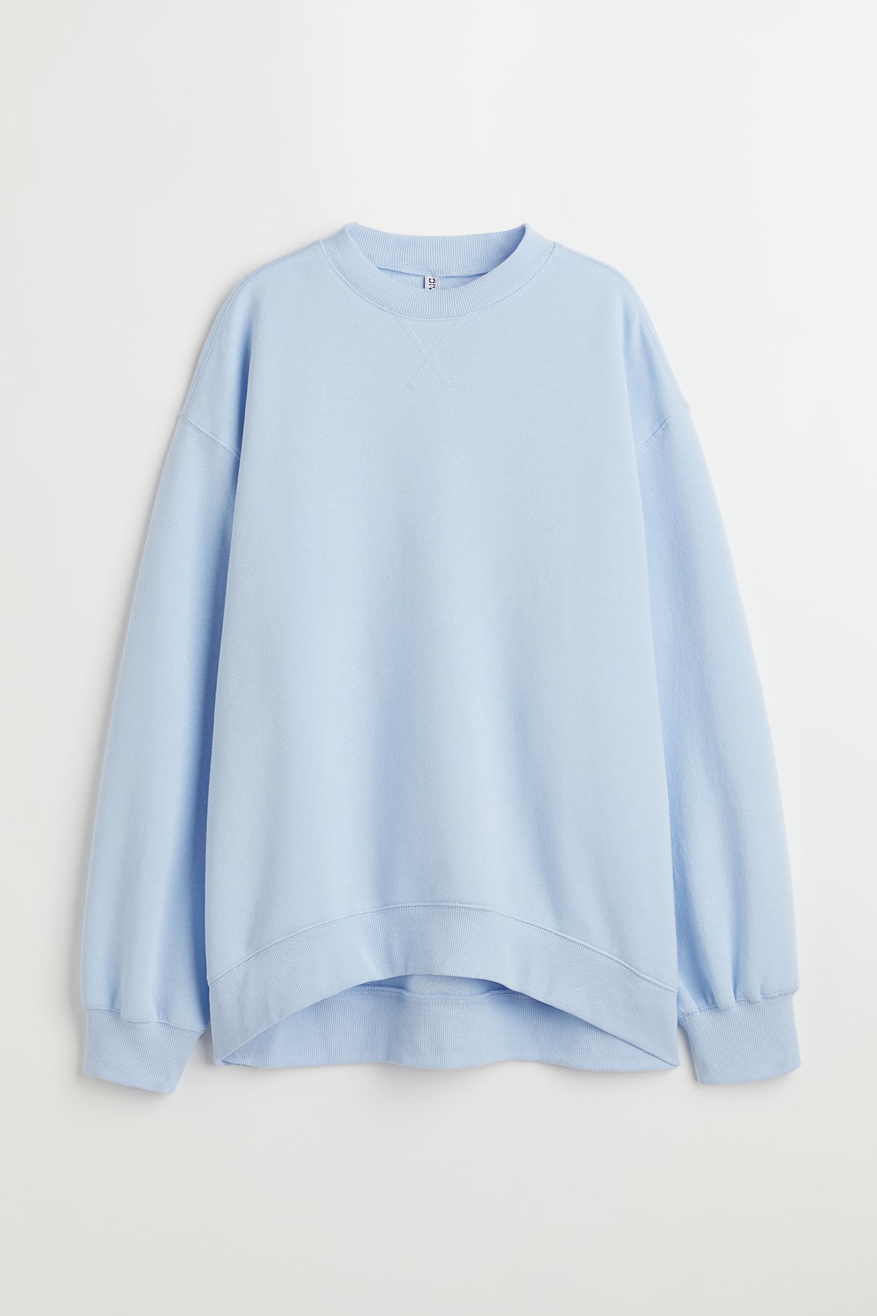 H&m Pale Blue Ladies Sweatshirt Oversized Blue Sweatshirt